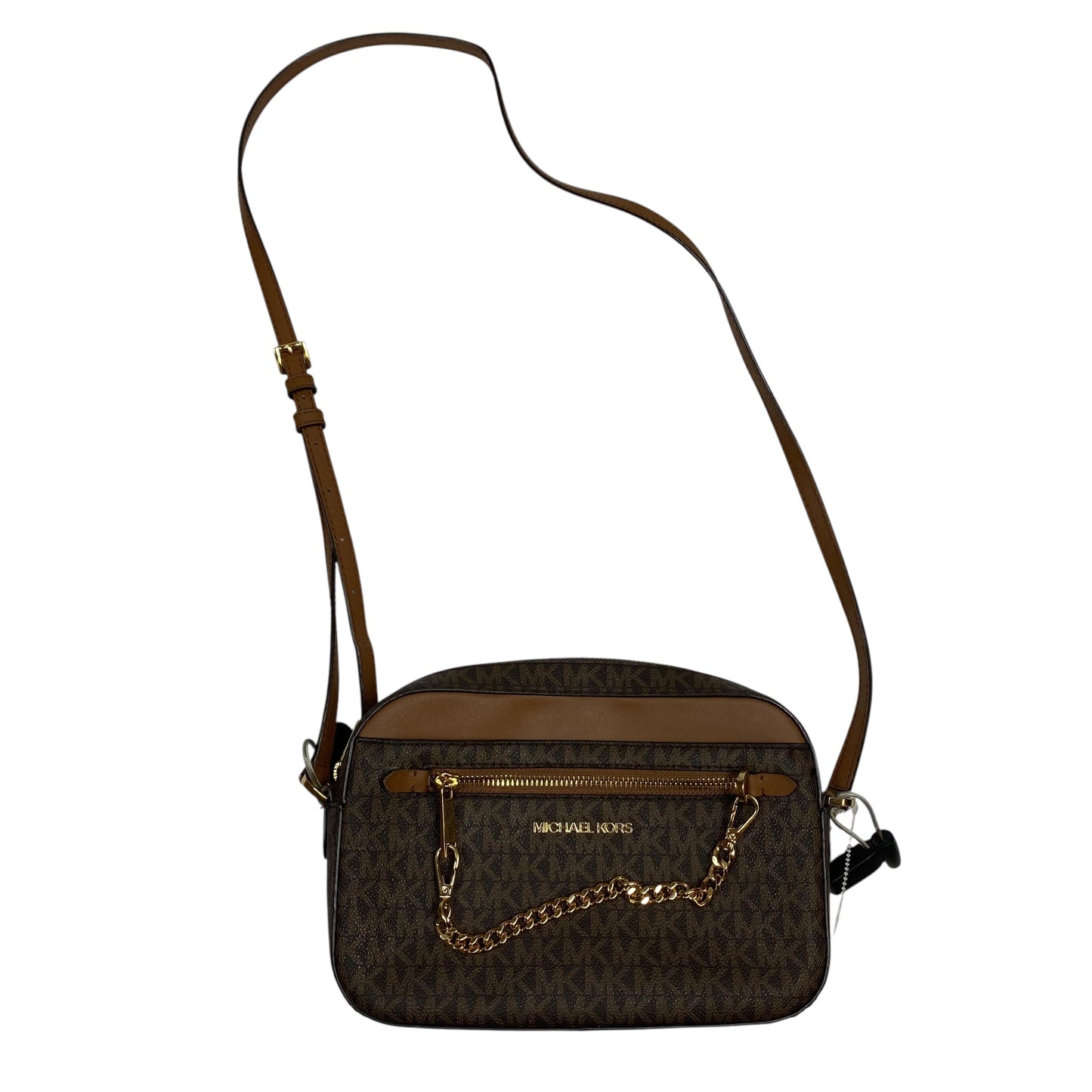 Crossbody Designer By Michael Kors In Brown, Size:Small