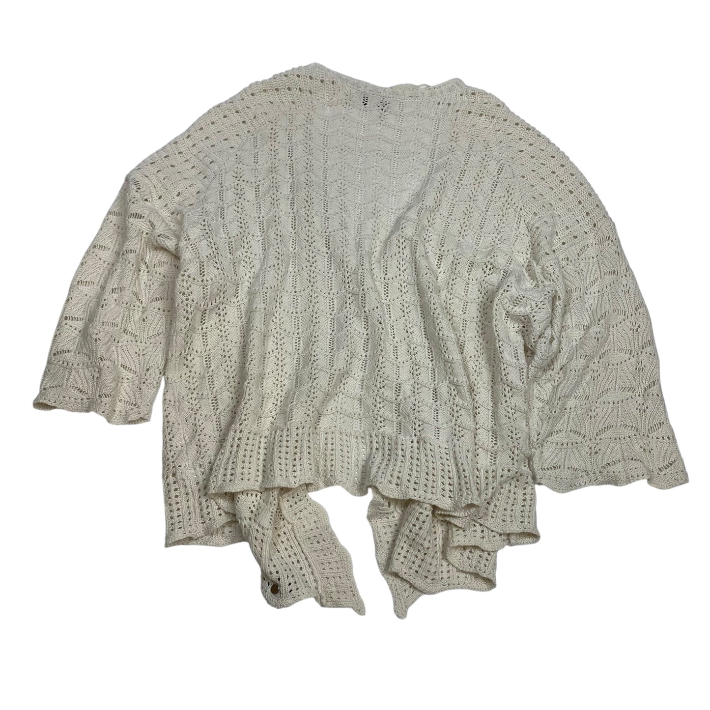 Cardigan By Lane Bryant In Cream, Size:3X