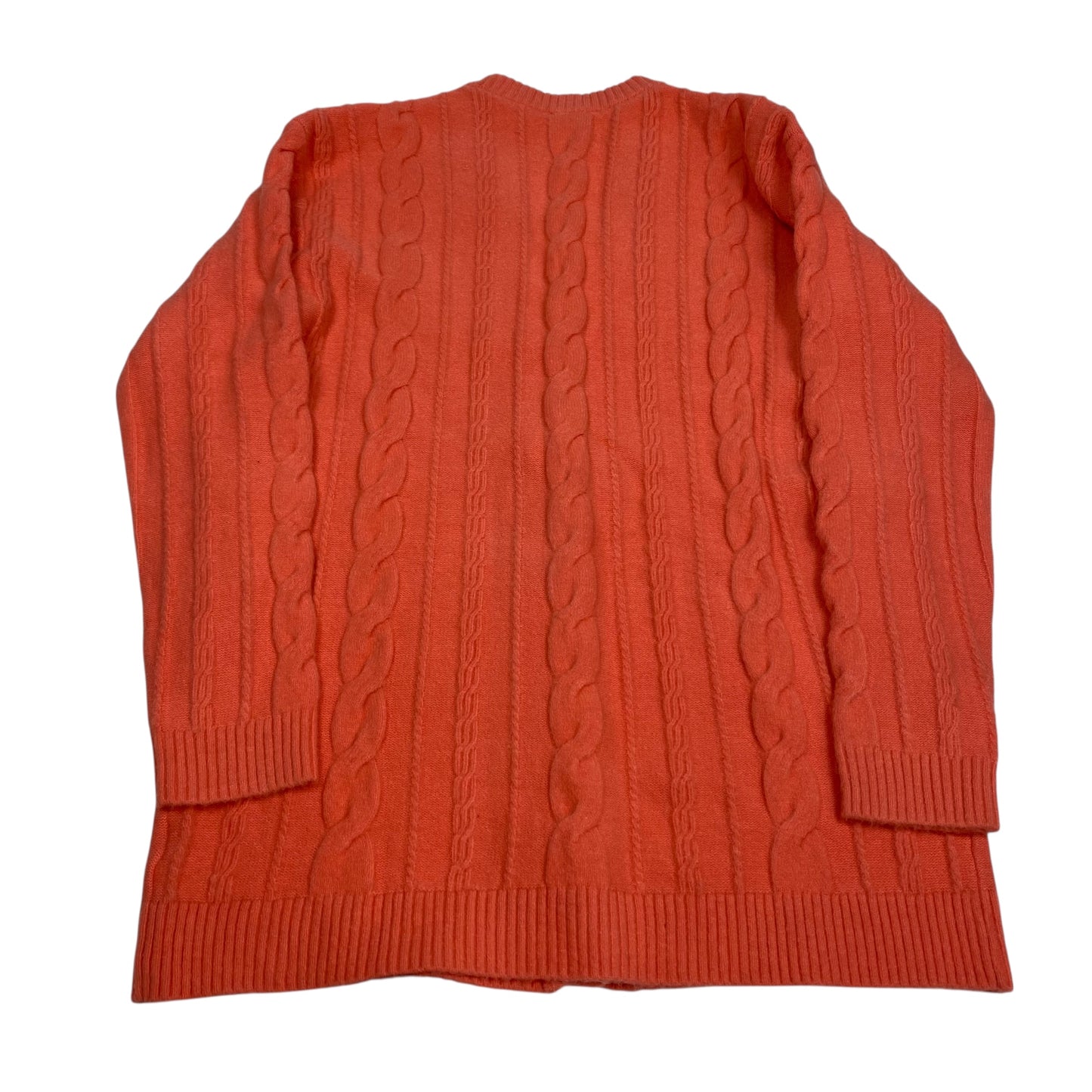 Sweater Cardigan By Talbots In Coral, Size:S