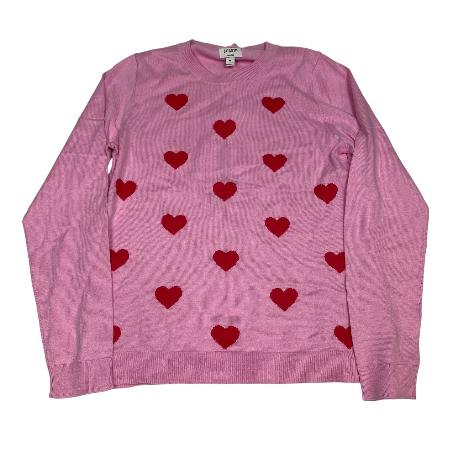 TOP LS by J. CREW in PINK, Size:M