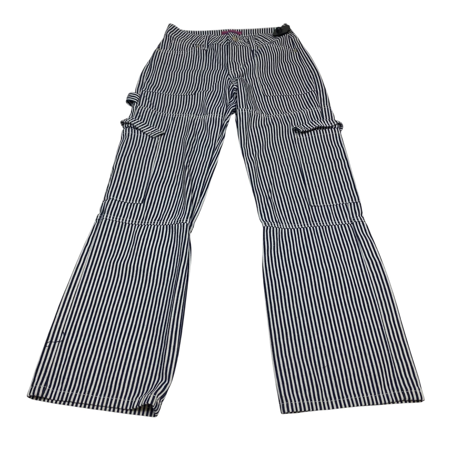 Jeans Straight By Edikted In Blue & White, Size:Xs