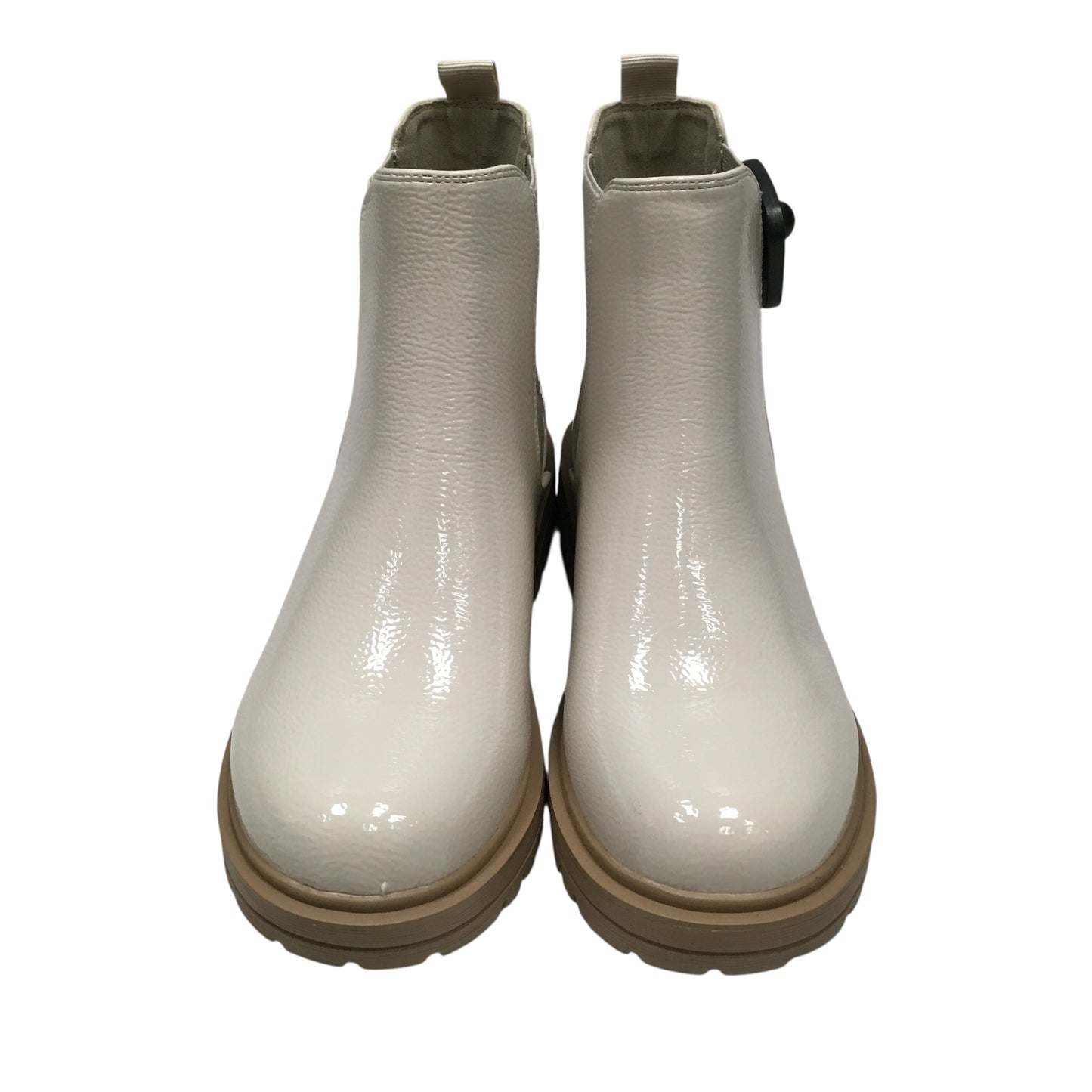 Boots Rain By Soda In Cream, Size:8.5
