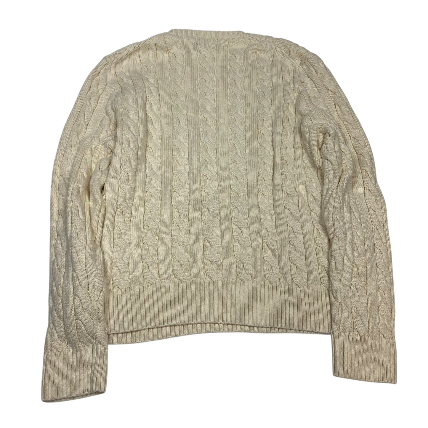 Sweater By Polo Ralph Lauren In Cream, Size:L