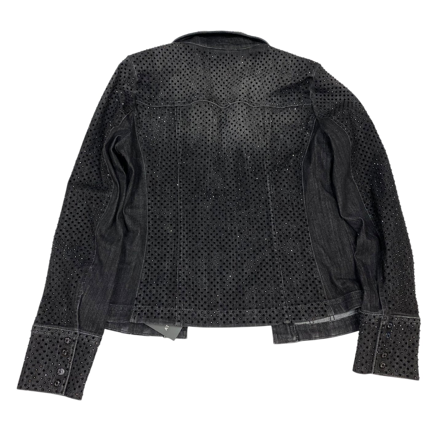 Jacket Denim By White House Black Market In Black Denim, Size:M