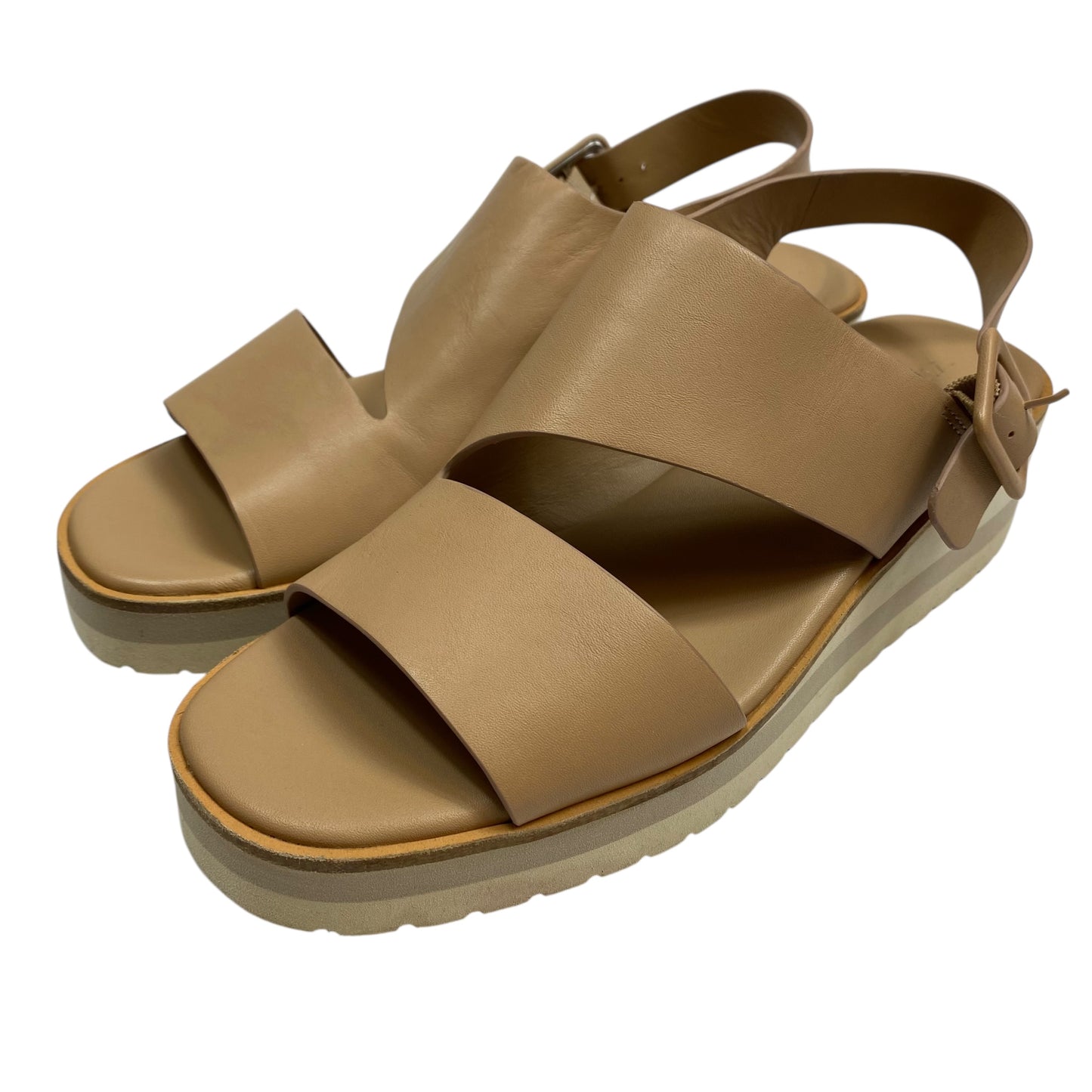 Sandals Flats By Vince In Brown, Size:8