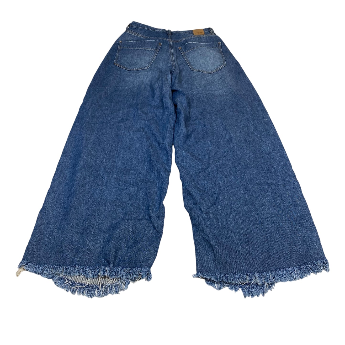 Jeans Wide Leg By We The Free In Blue Denim, Size:4