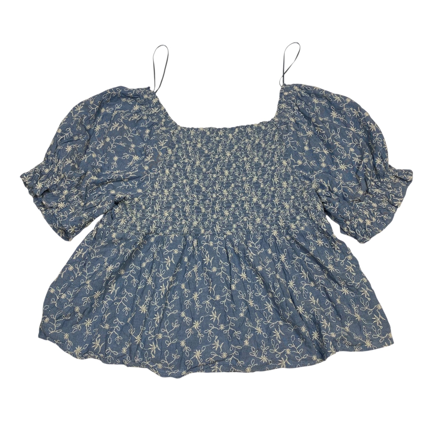 Top Ss By Old Navy In Blue & Cream, Size:Xl