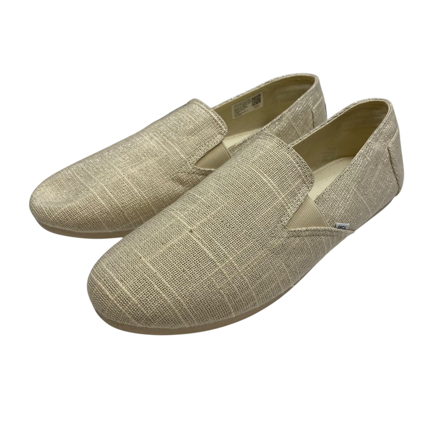 Shoes Flats By Toms In Cream, Size:11