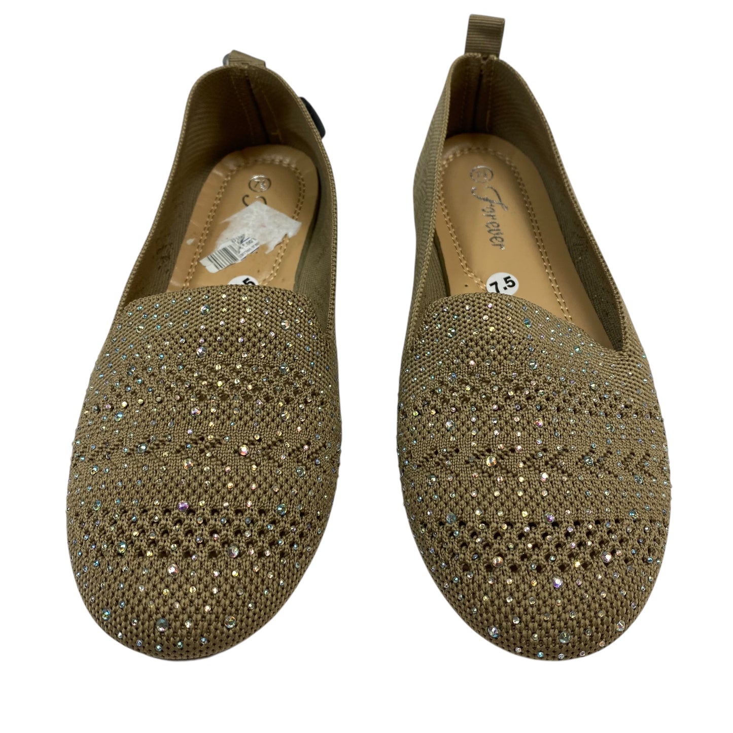 Shoes Flats By Forever In Tan, Size:7.5