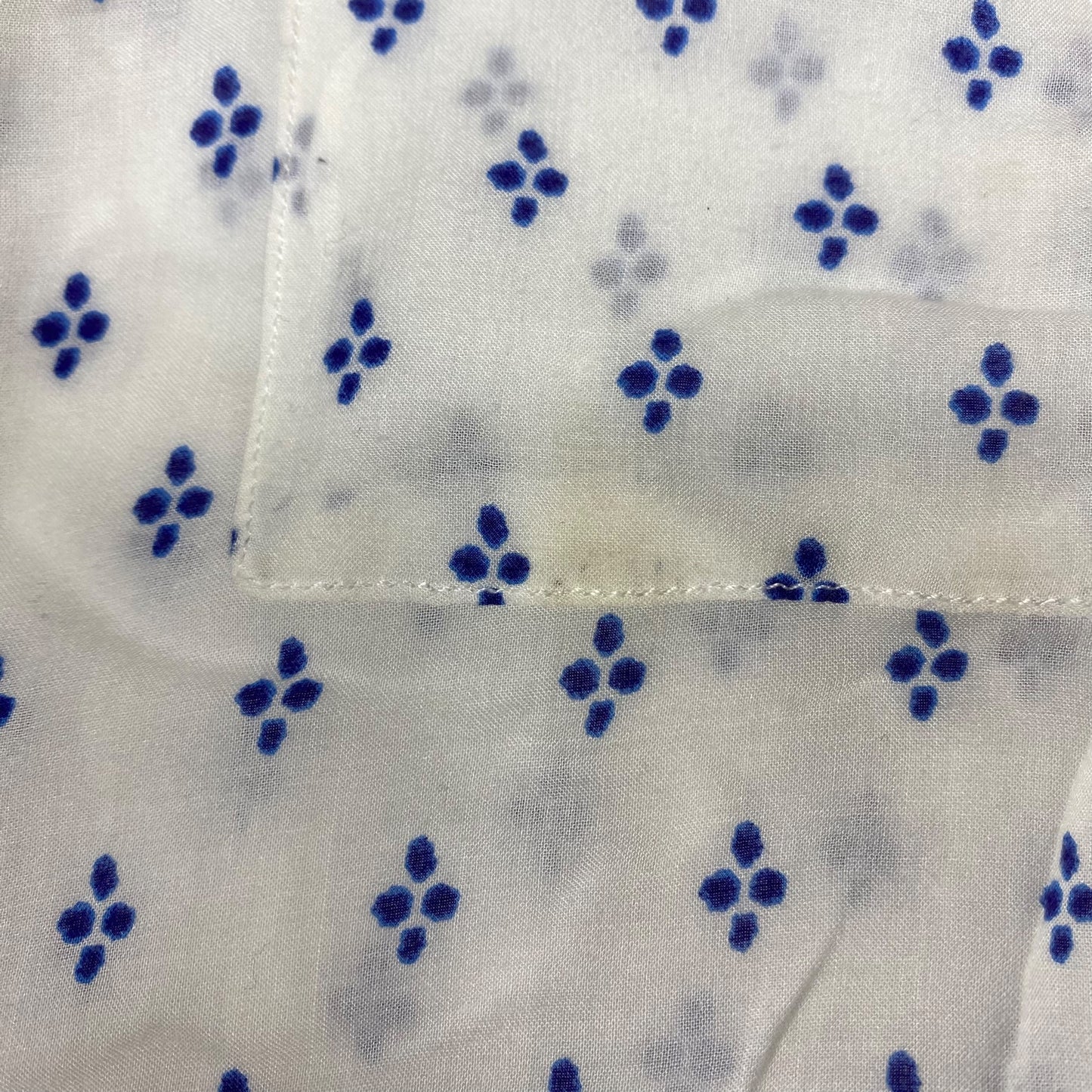 Top Ls By Cloth & Stone In Blue & White, Size:M