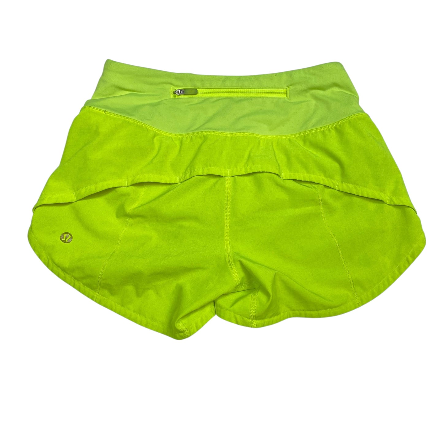Athletic Shorts Designer By Lululemon In Green, Size:Xs
