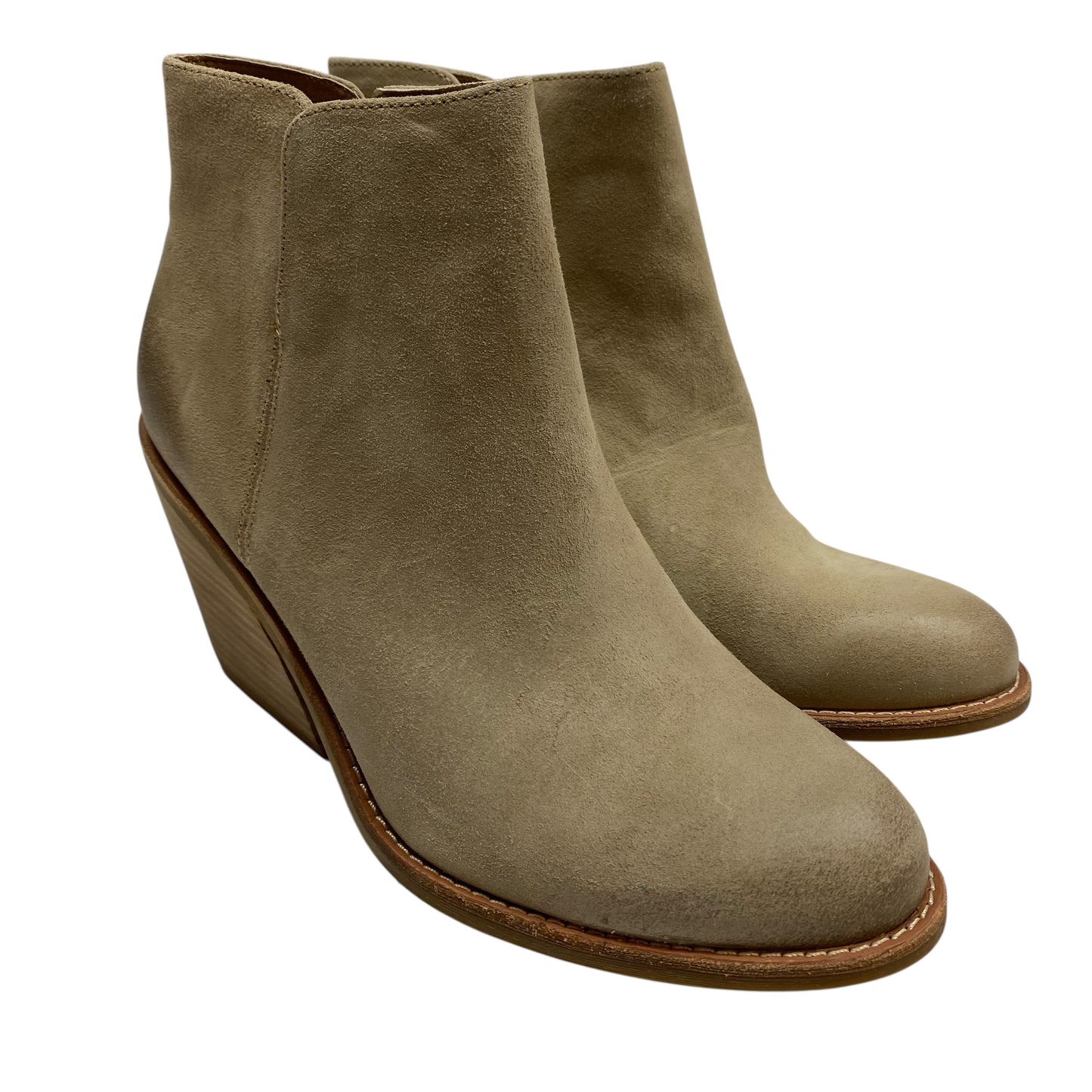 Boots Ankle Flats By Sofft In Tan, Size:8