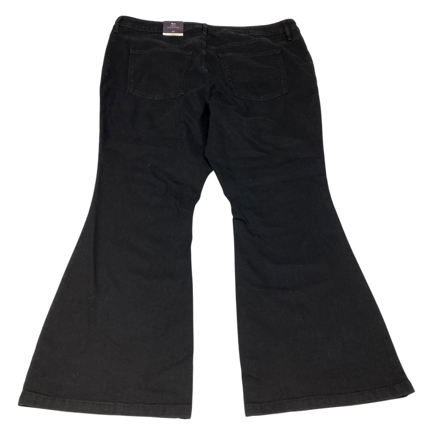 Jeans Flared By Ava & Viv In Black, Size:4X