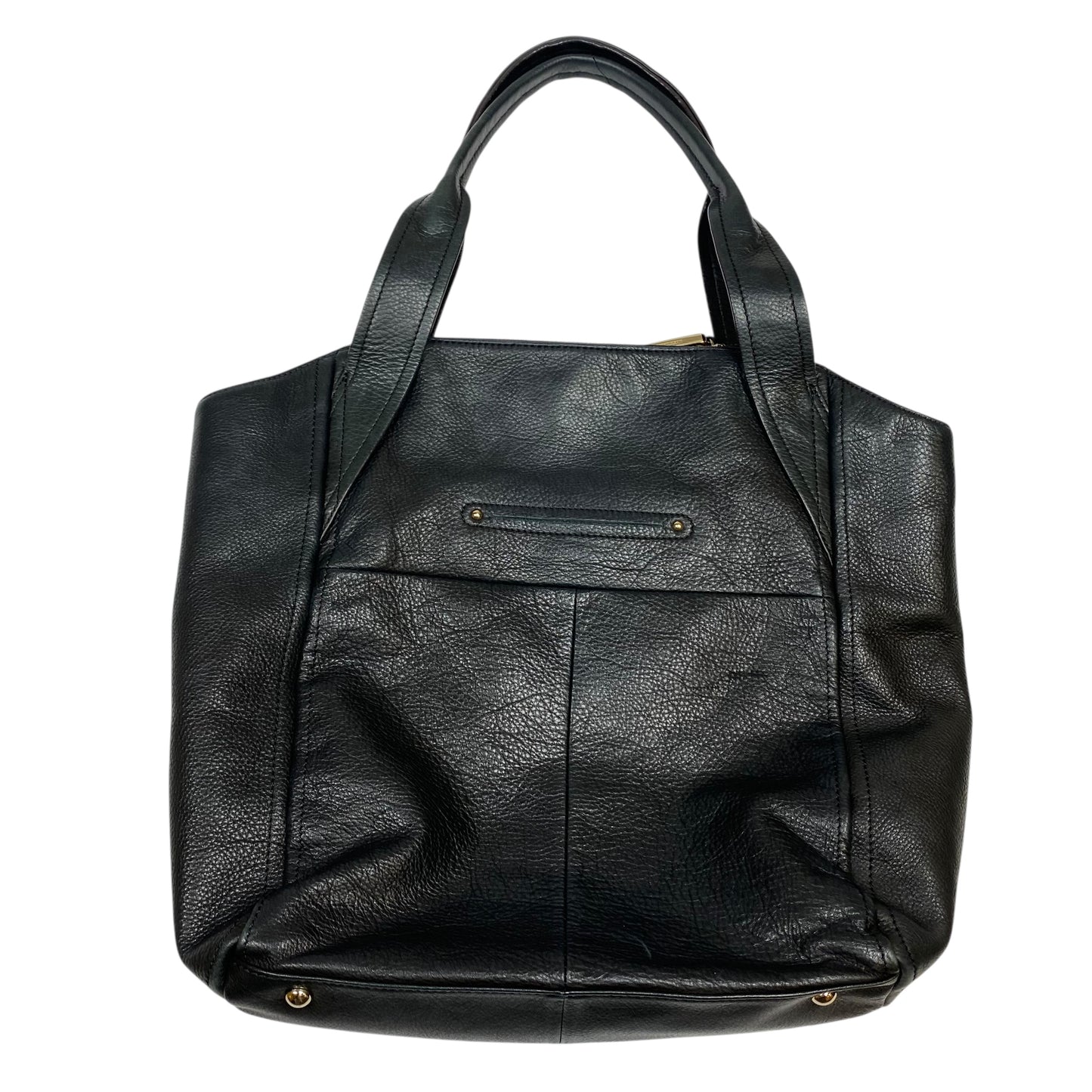 Handbag Leather By B. Makowsky In Black, Size:Medium