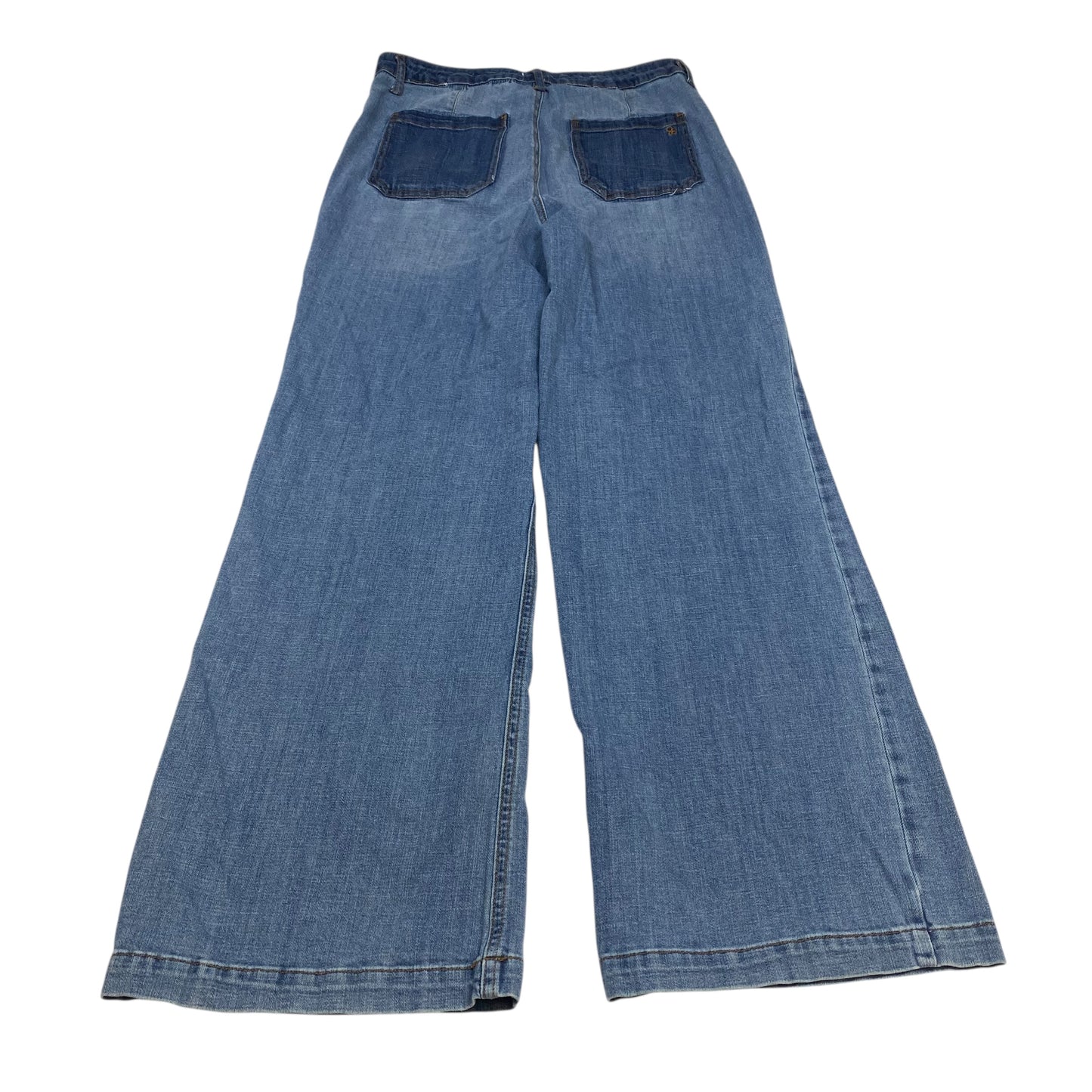 Jeans Wide Leg By Jessica Simpson In Blue Denim, Size:14