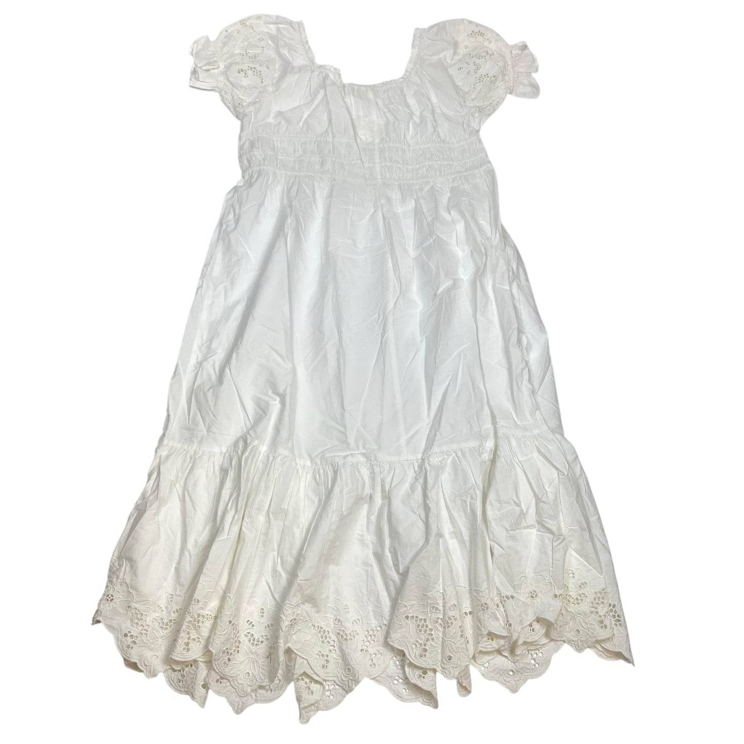 Dress Casual Maxi By H&M In White, Size:Xxl