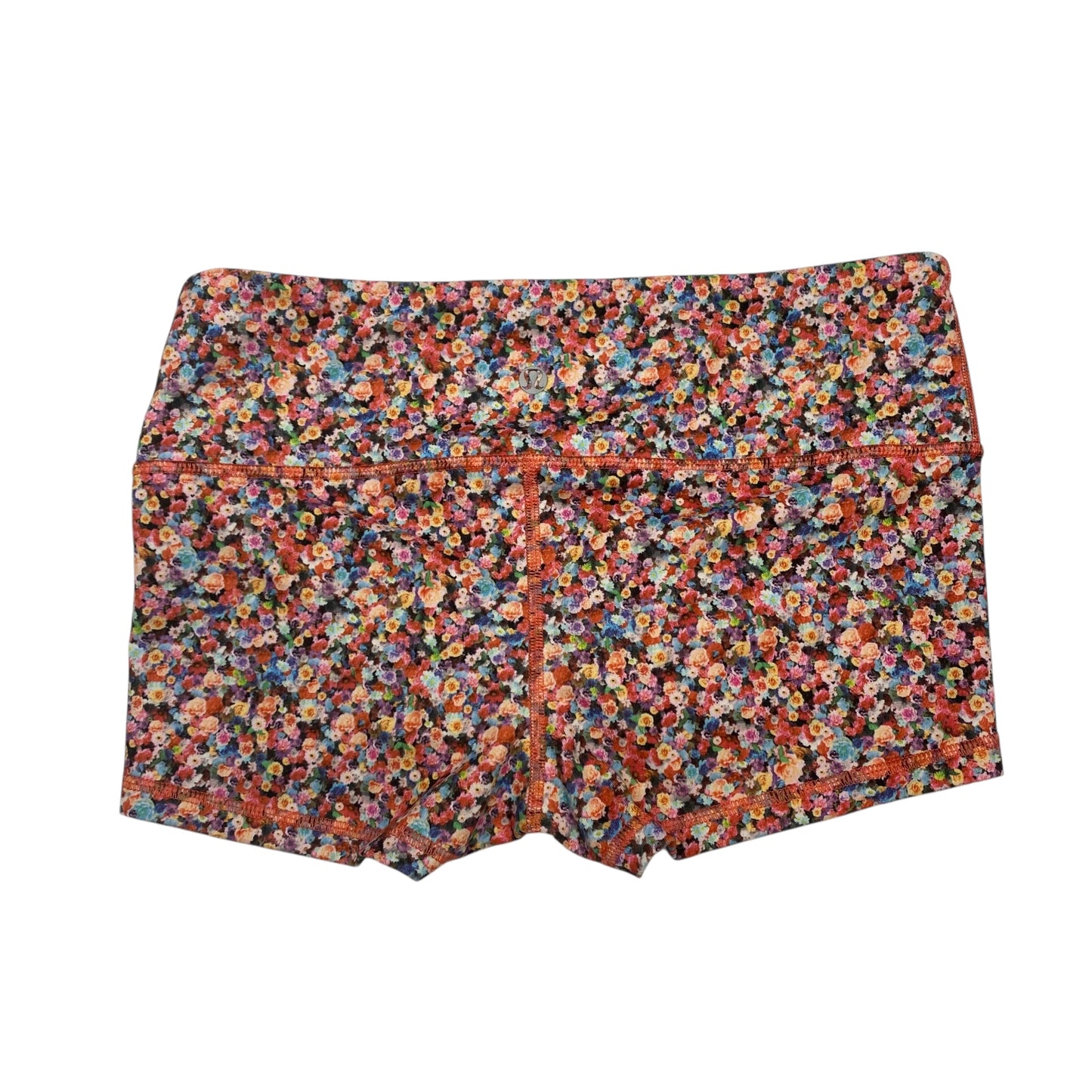 Athletic Shorts By Lululemon In Orange & Pink, Size:S