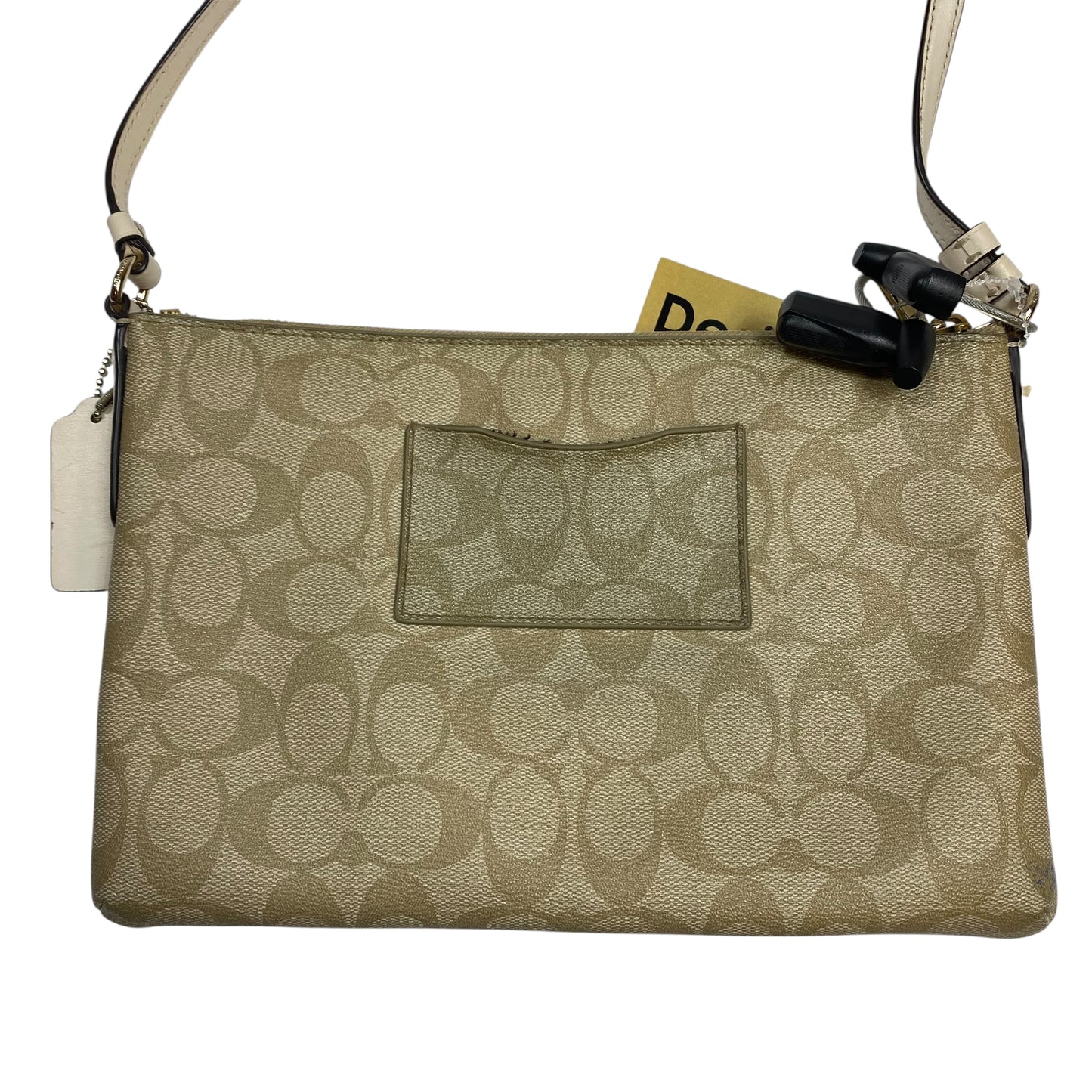 Crossbody Designer By Coach In Tan, Size:Medium