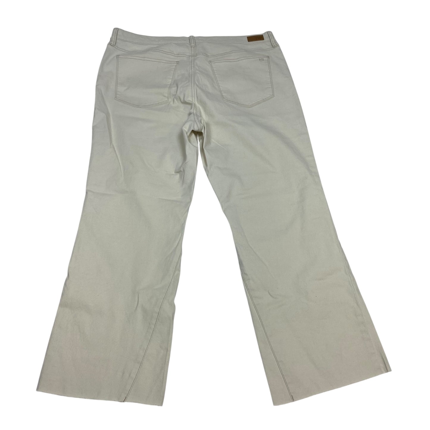 Pants Cropped By Crown And Ivy In Cream, Size:14