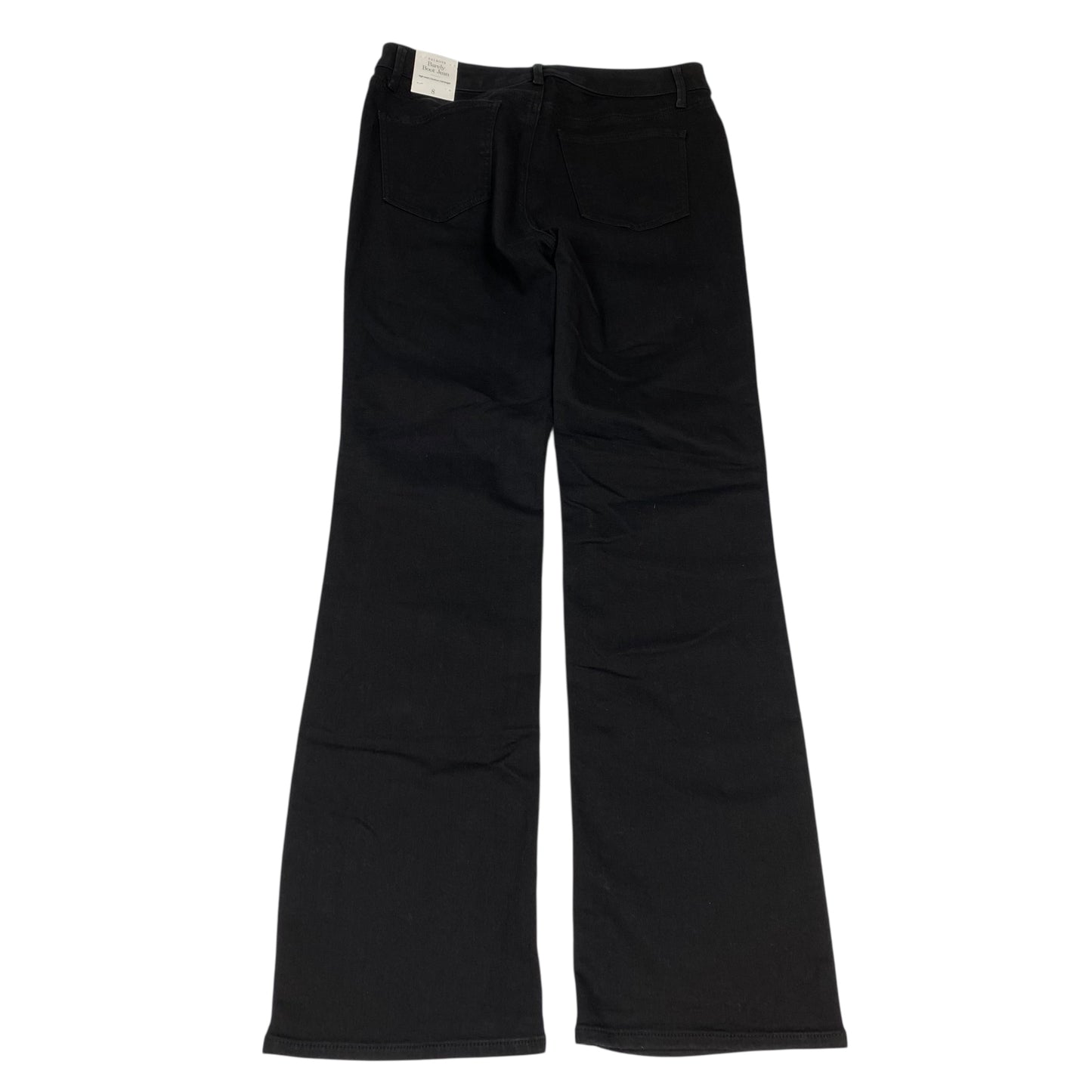 Jeans Boot Cut By Talbots In Black Denim, Size:8