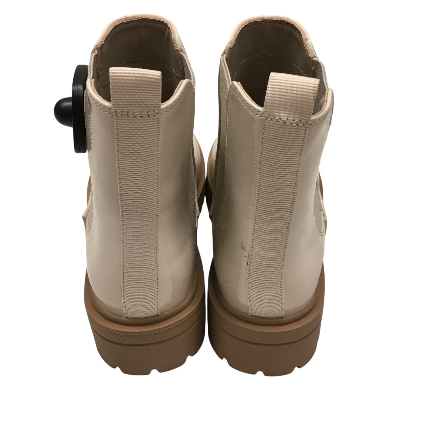 Boots Rain By Soda In Cream, Size:8.5