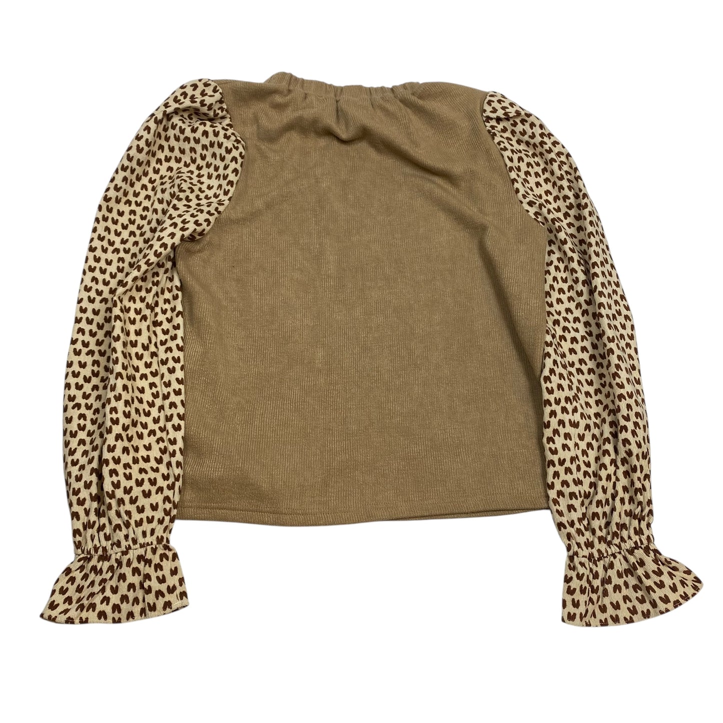 Top Ls By Thml In Brown & Cream, Size:S