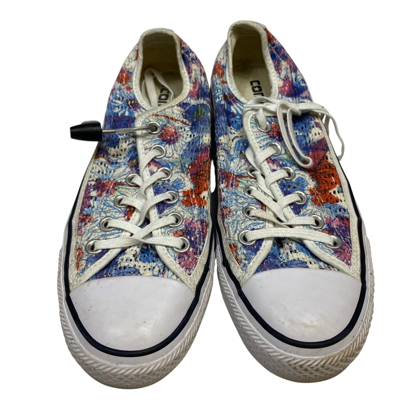 Shoes Sneakers By Converse In Blue & Cream, Size:8