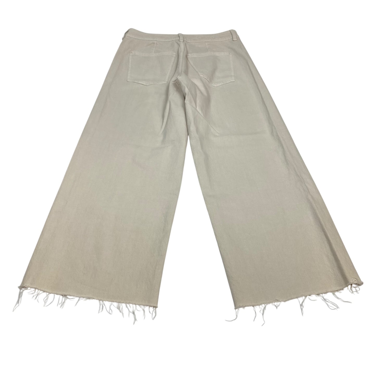 Jeans Wide Leg By Universal Thread In Cream Denim, Size:10