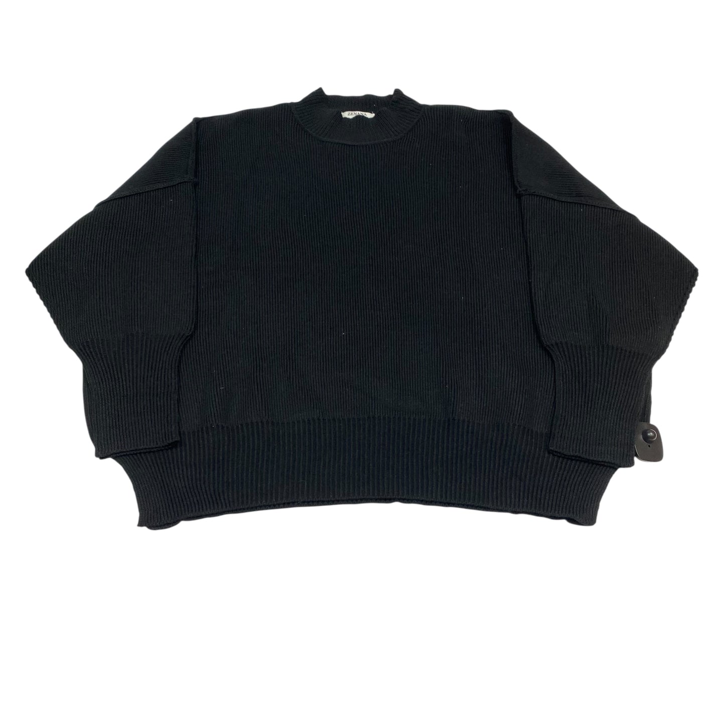 Sweater By Zenana In Black, Size:S