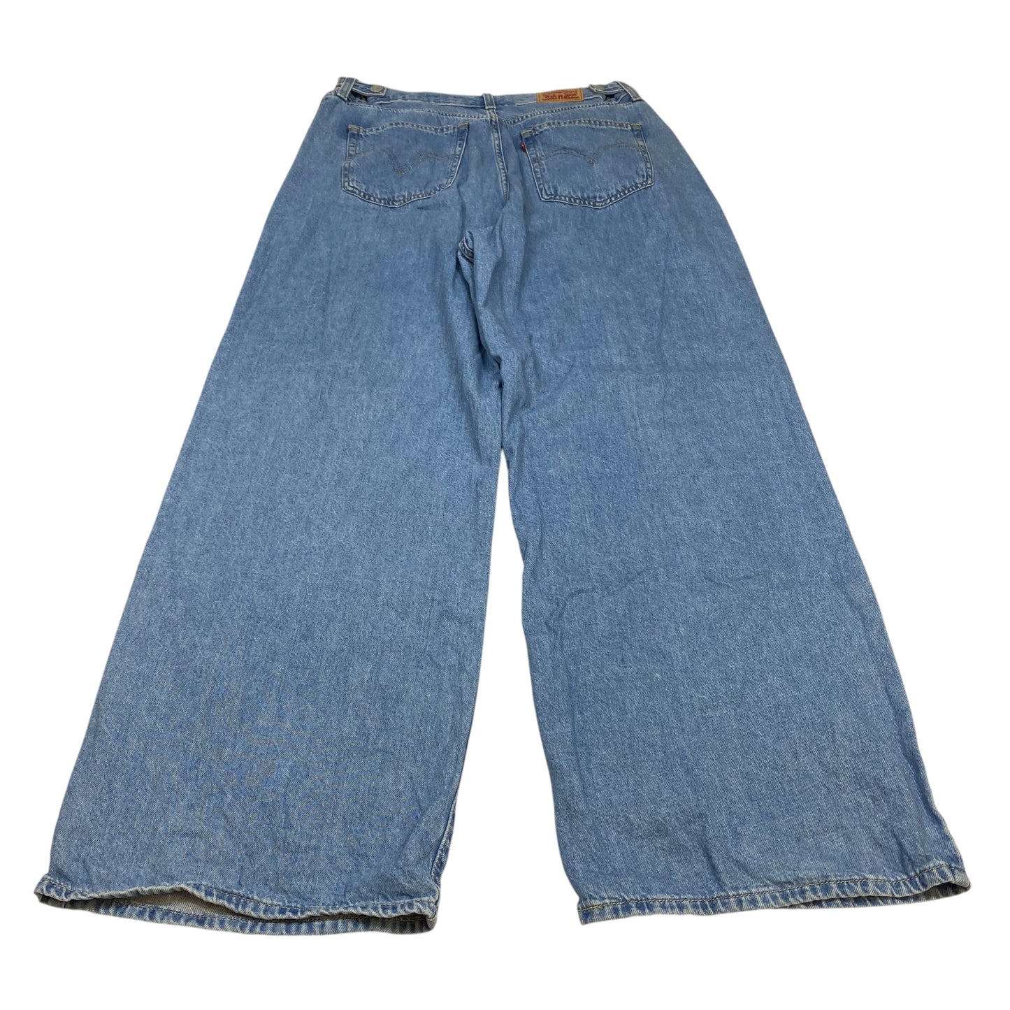 Jeans Wide Leg By Levis In Blue Denim, Size:14