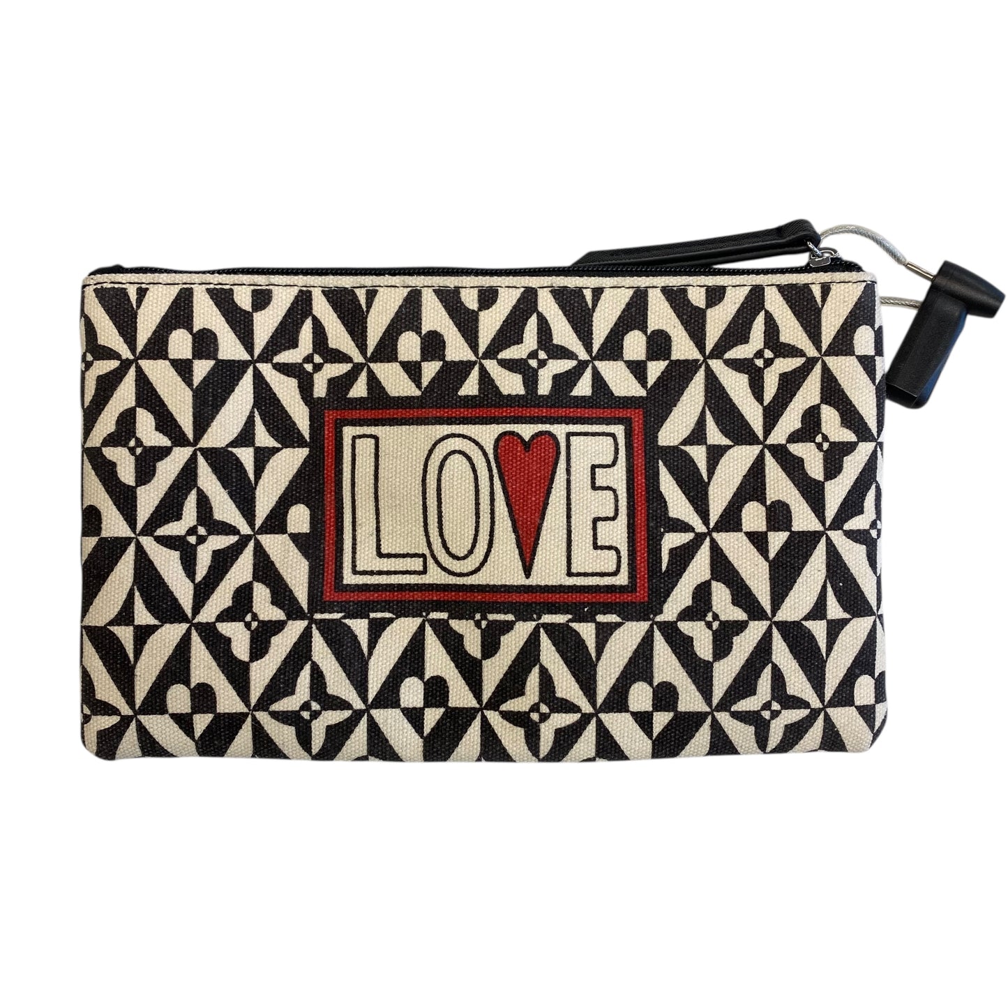 Makeup Bag Designer By Brighton In Black & White, Size:Small