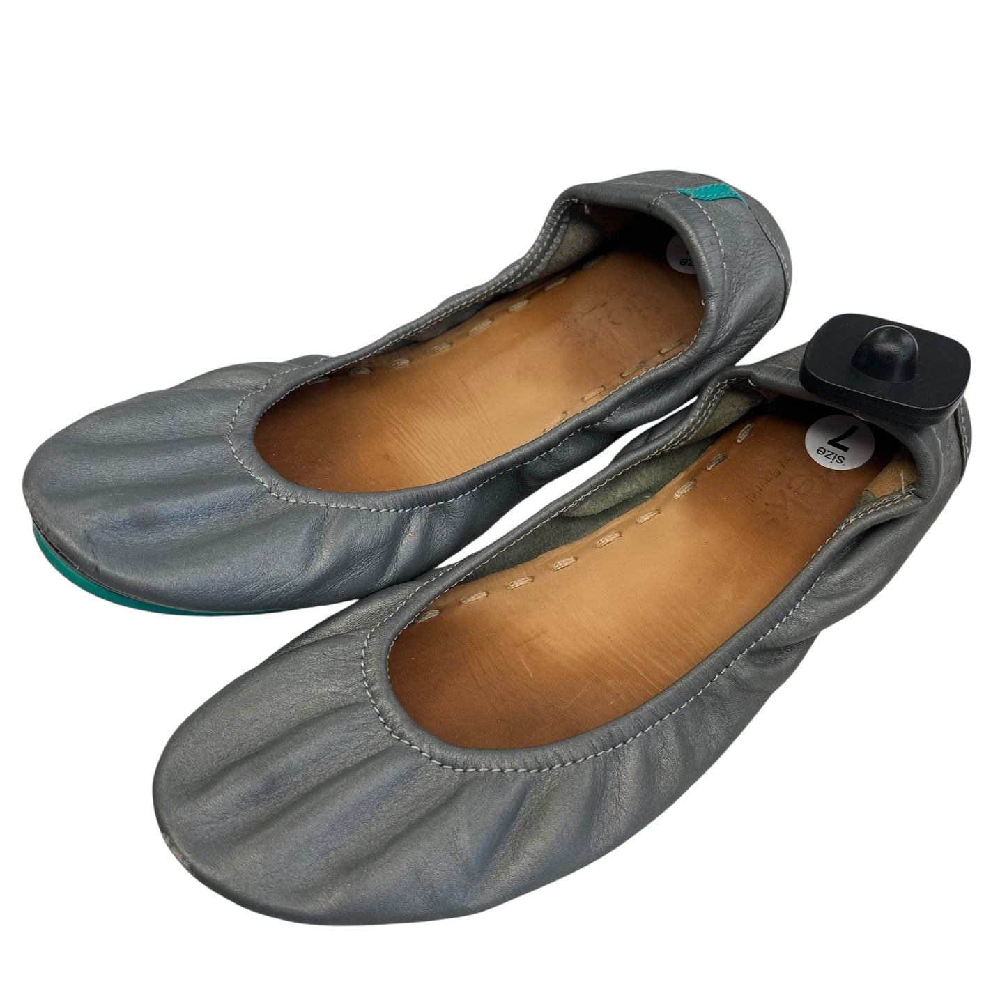 Shoes Flats By Tieks In Silver, Size:7