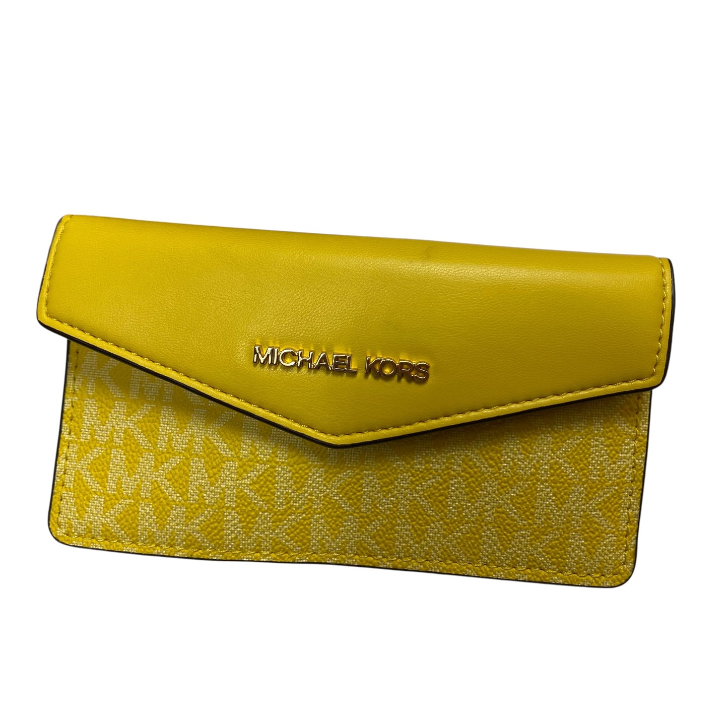 Crossbody Designer By Michael Kors In Yellow, Size:Medium