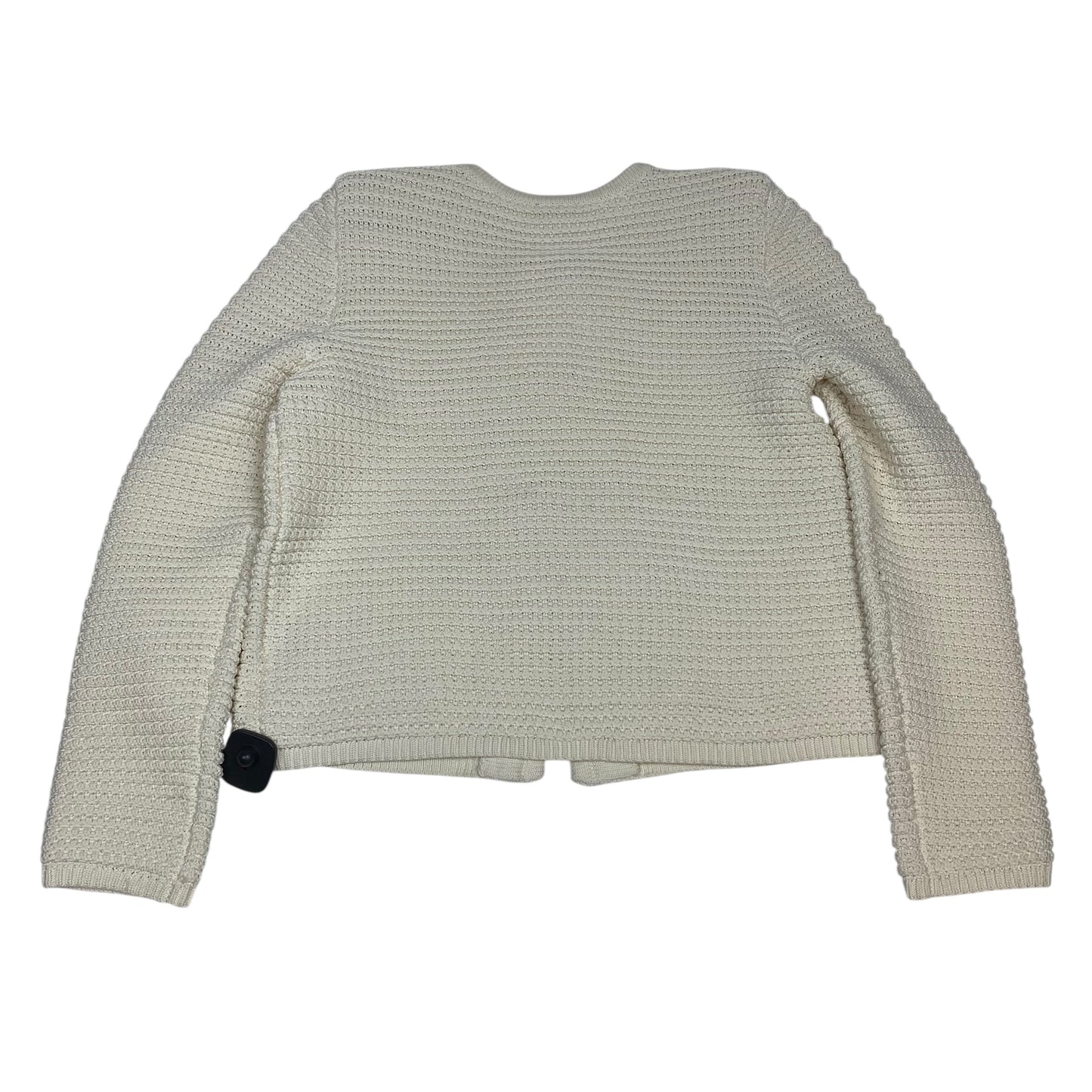 Sweater Cardigan By Talbots In Cream, Size:M