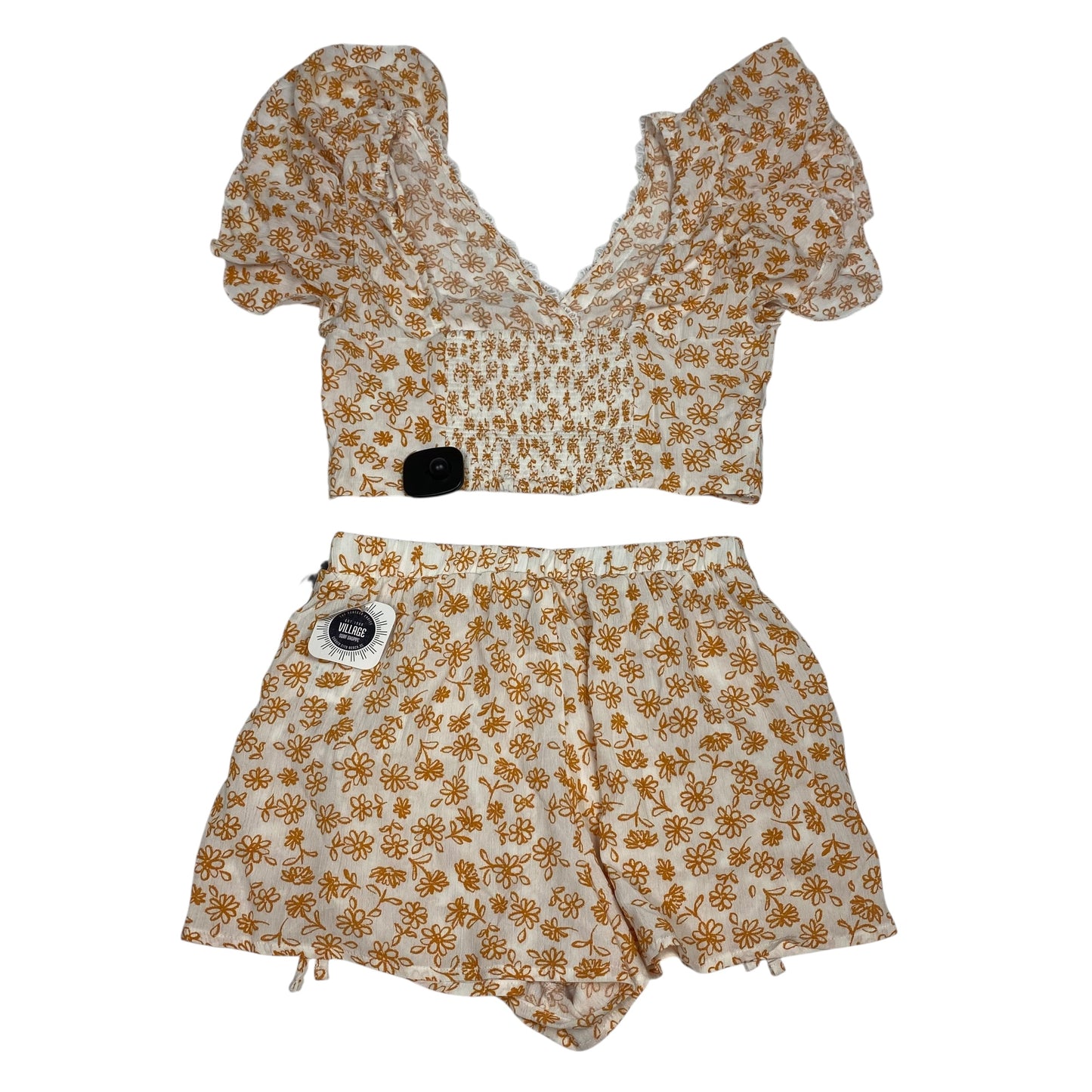 Shorts Set By Love Tree In Orange, Size:S