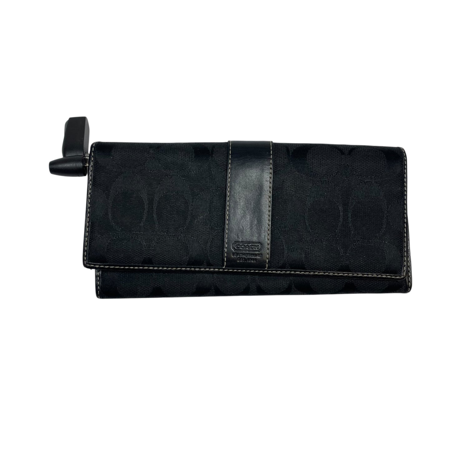 Wallet Designer By Coach In Black, Size:Medium