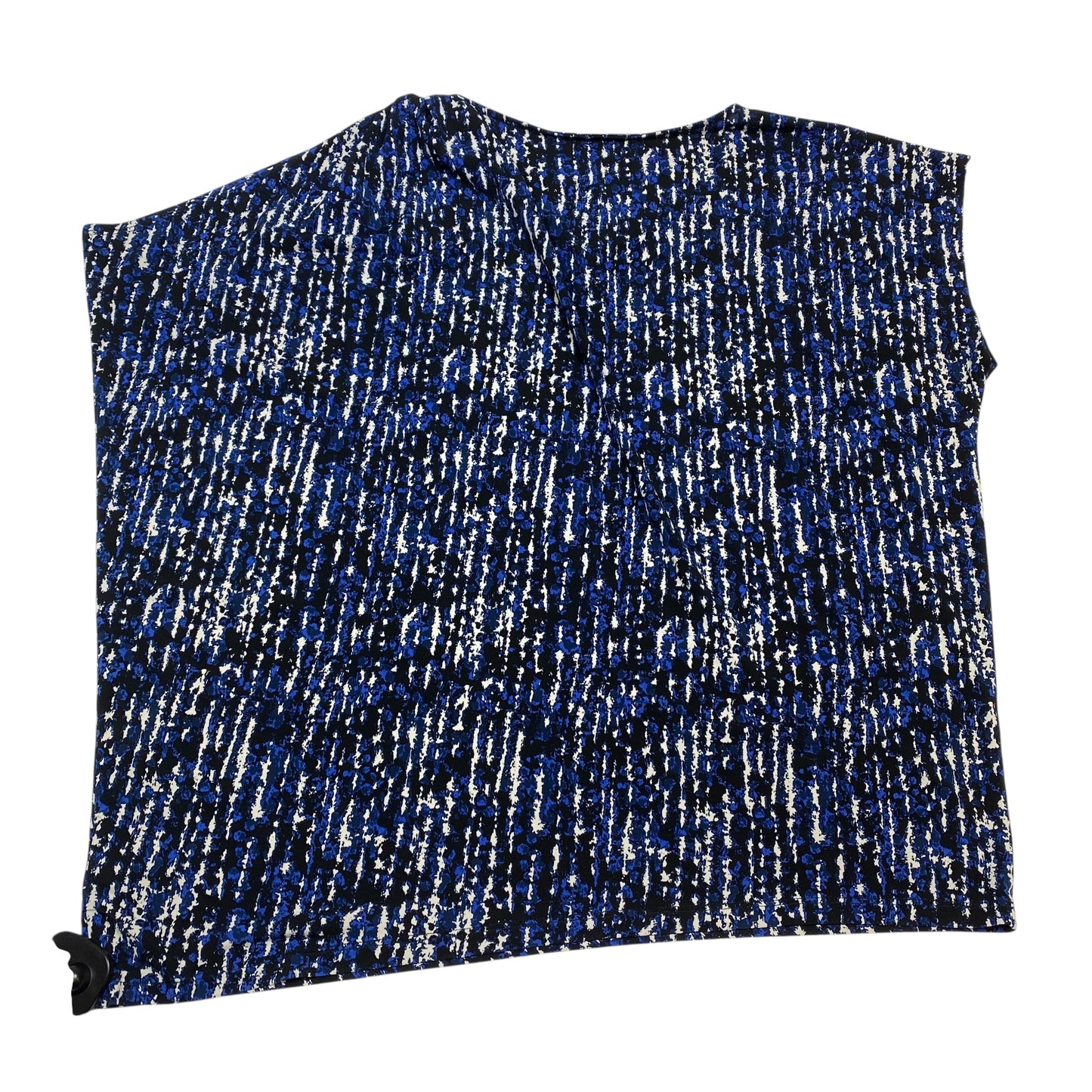 Top Ss By Michael By Michael Kors In Black & Blue, Size:1X
