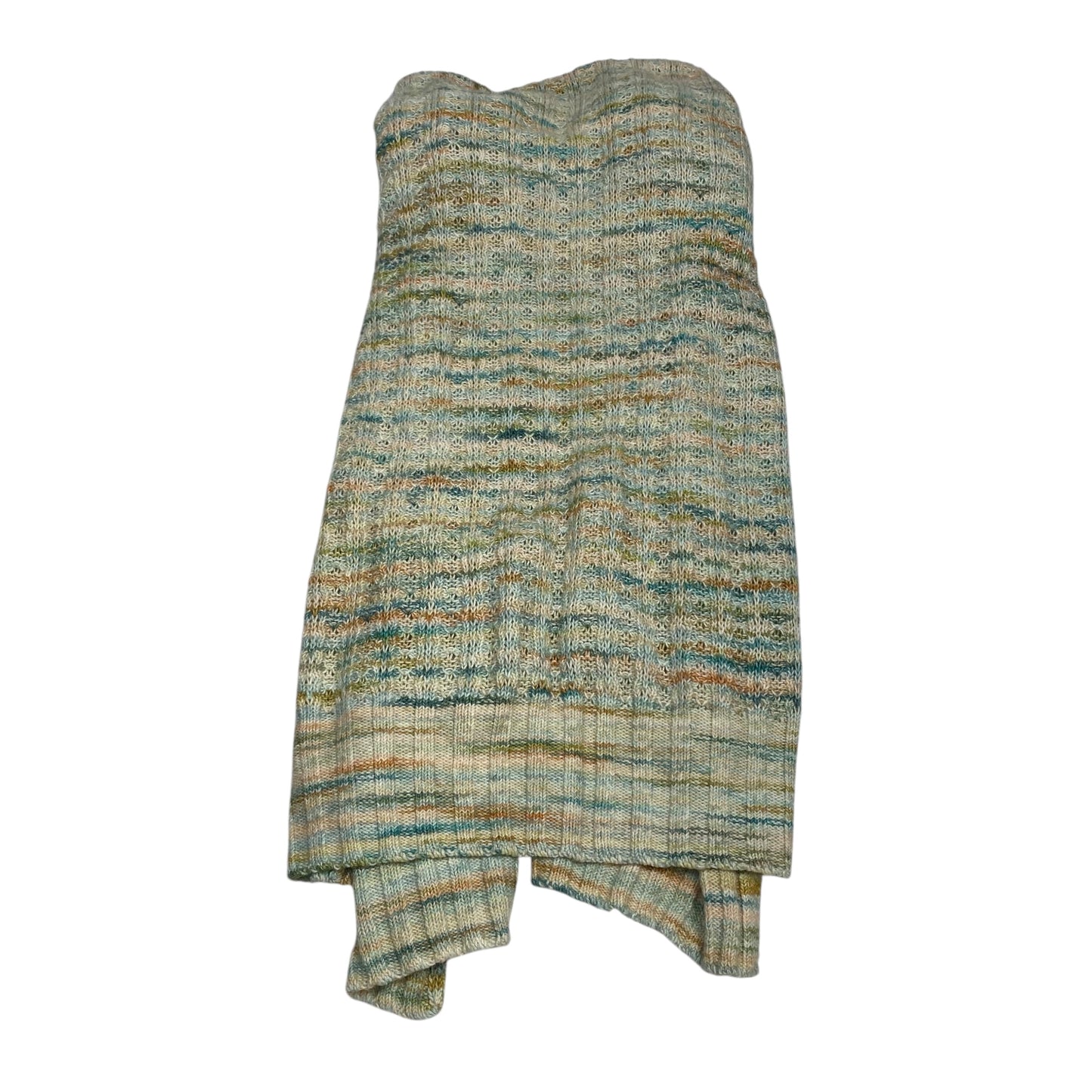 Sweater Cardigan By Anthropologie In Cream & Green, Size:S