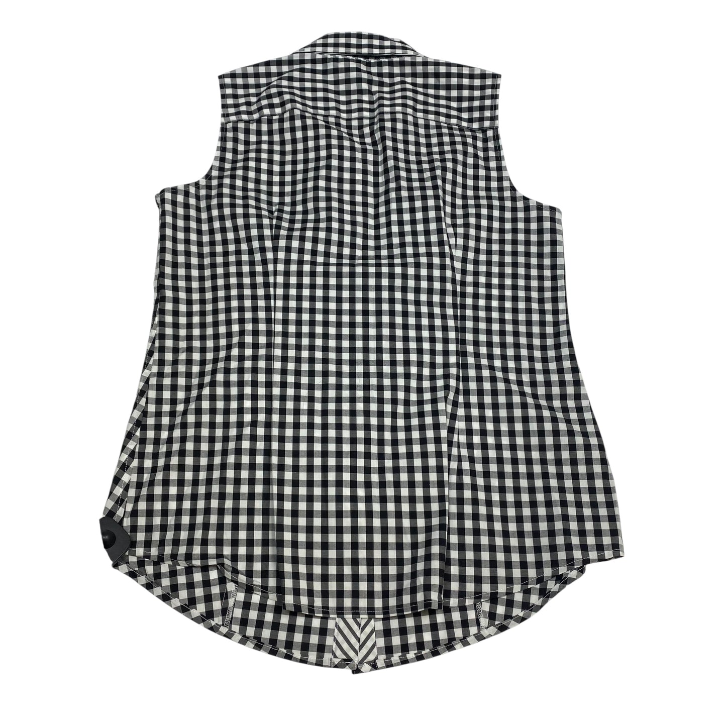 Top Sleeveless By Talbots In Black & White, Size:S