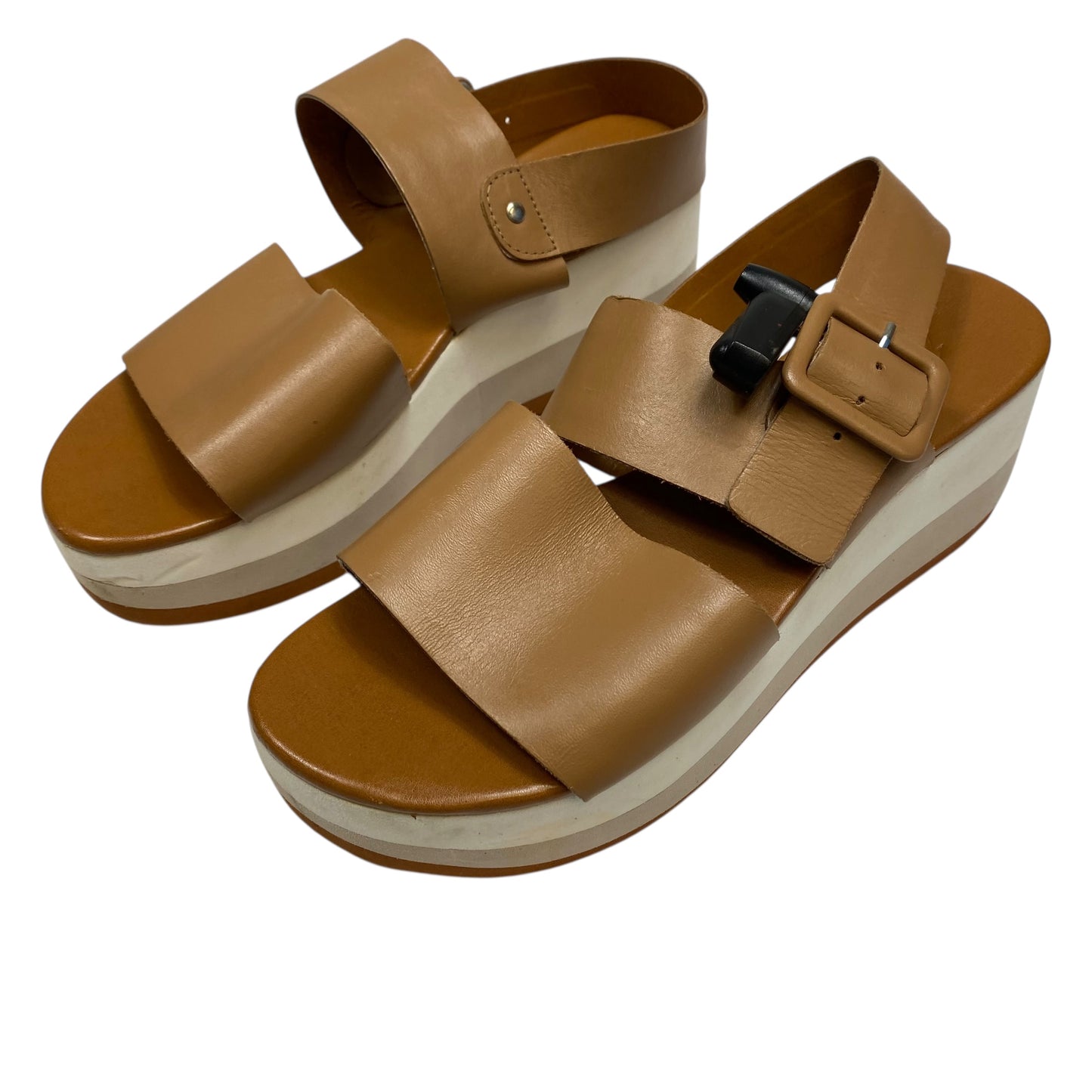 Sandals Heels Platform By Matisse In Tan, Size:7