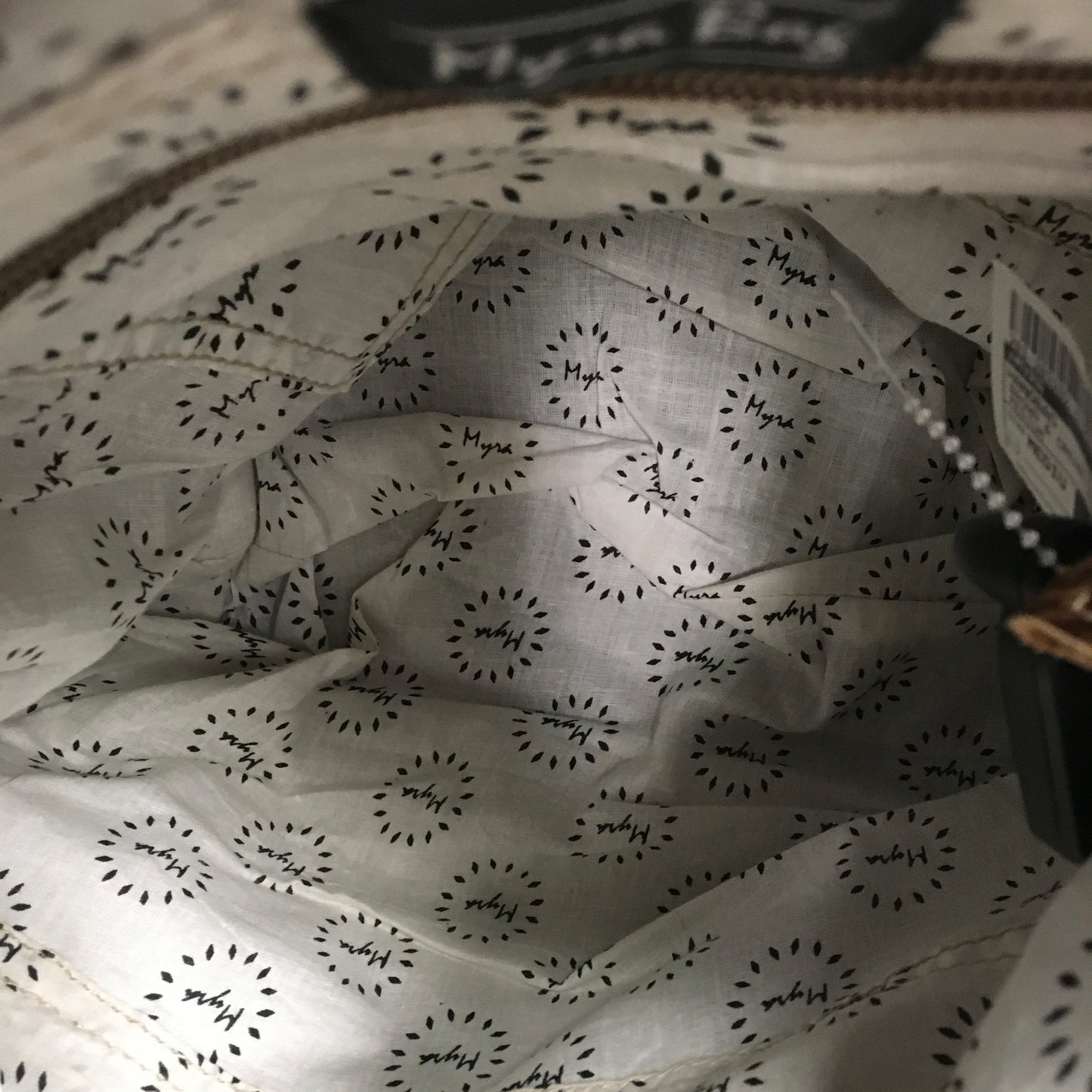 Handbag By Myra In Brown & Cream, Size:Medium