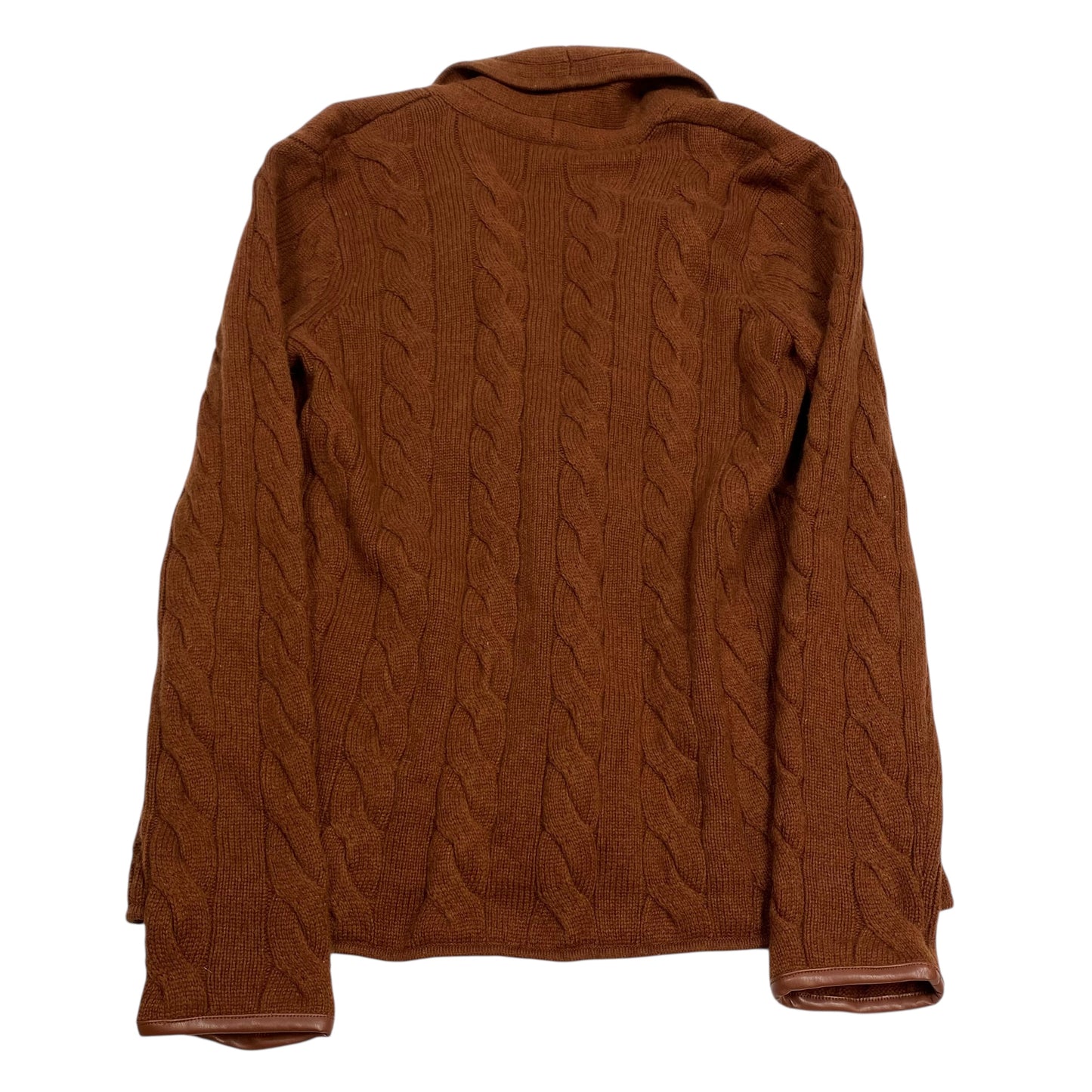 Sweater Cardigan By Talbots In Brown, Size:S