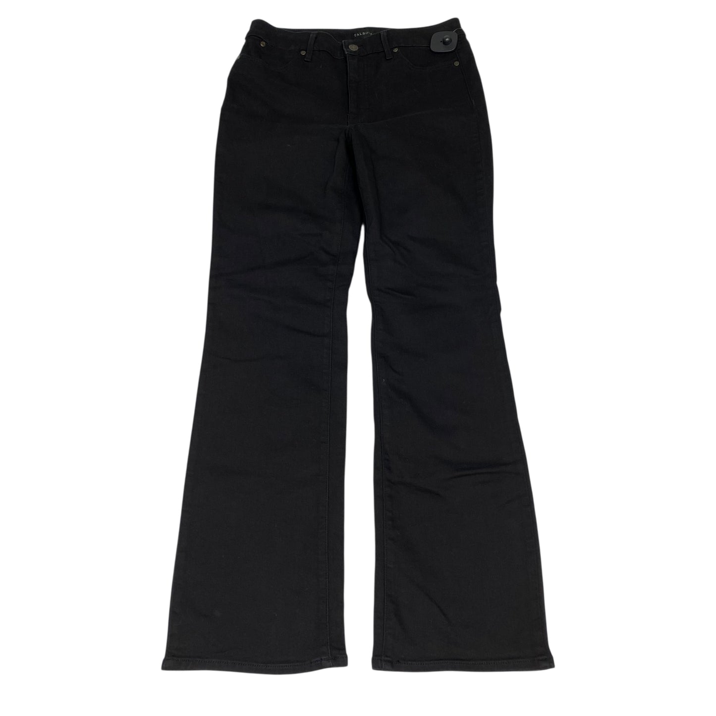 Jeans Boot Cut By Talbots In Black Denim, Size:8