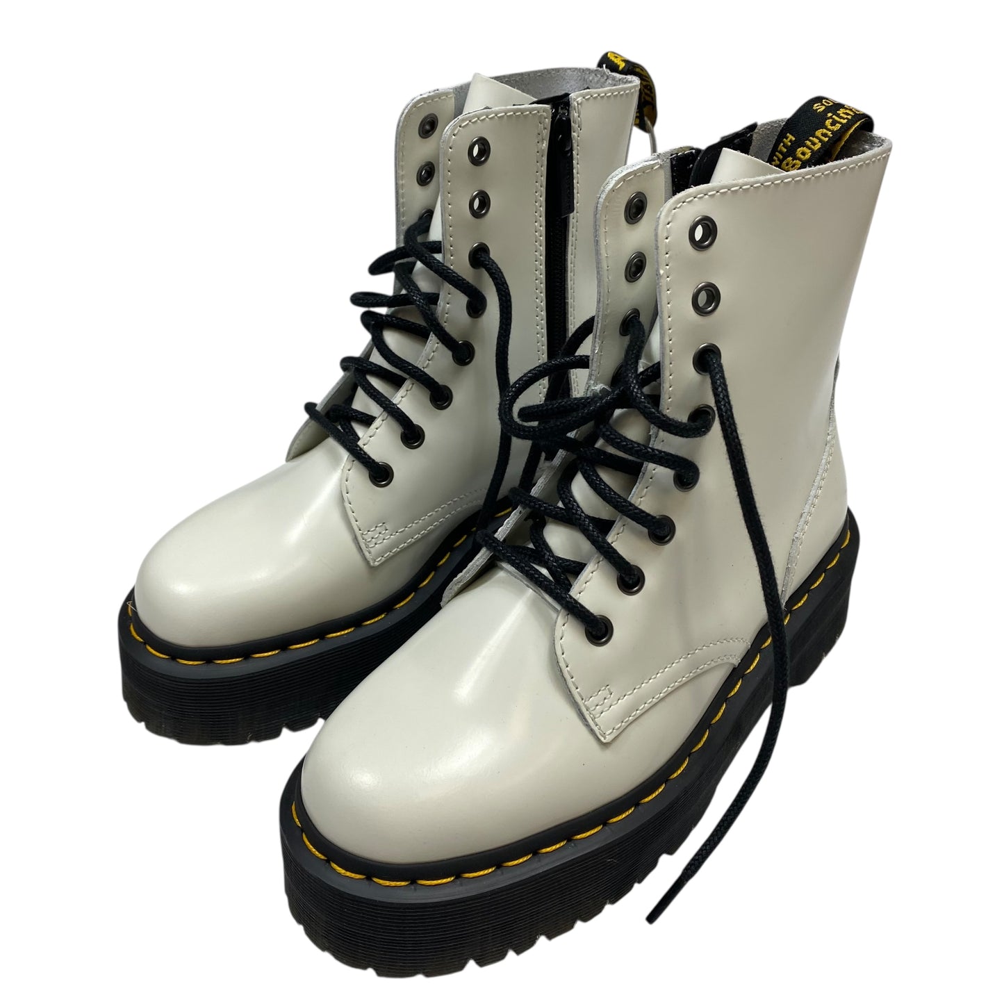 Boots Designer By Dr Martens In White, Size:7