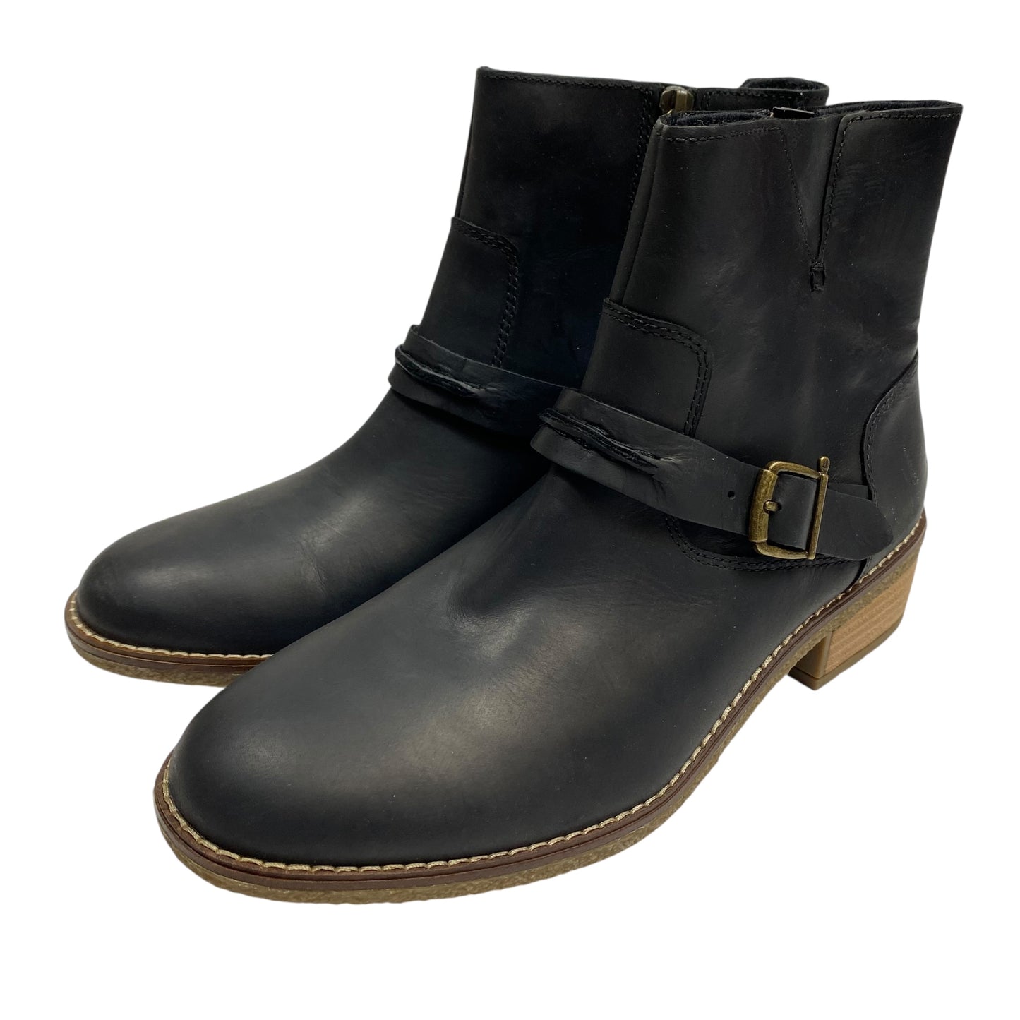 Boots Ankle Flats By Sperry In Black, Size:8