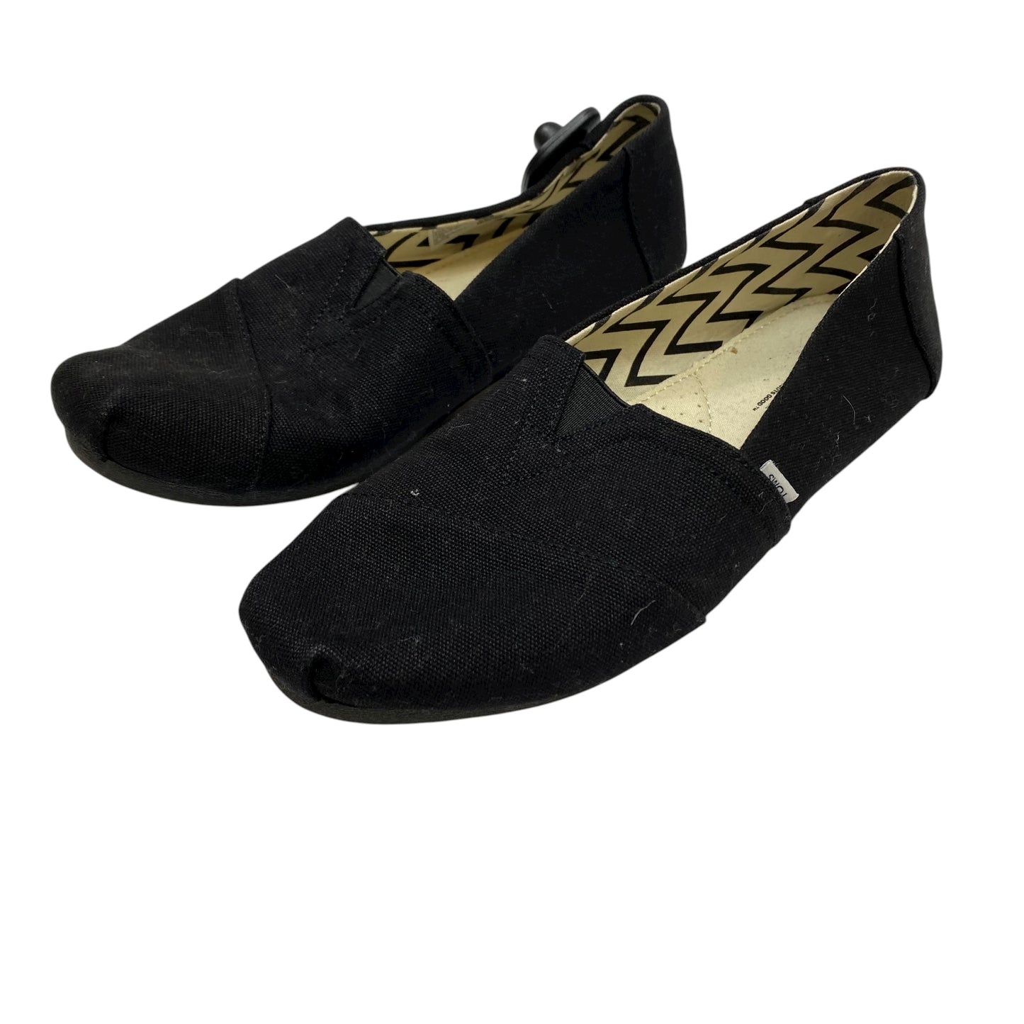 Shoes Flats By Toms In Black, Size:10