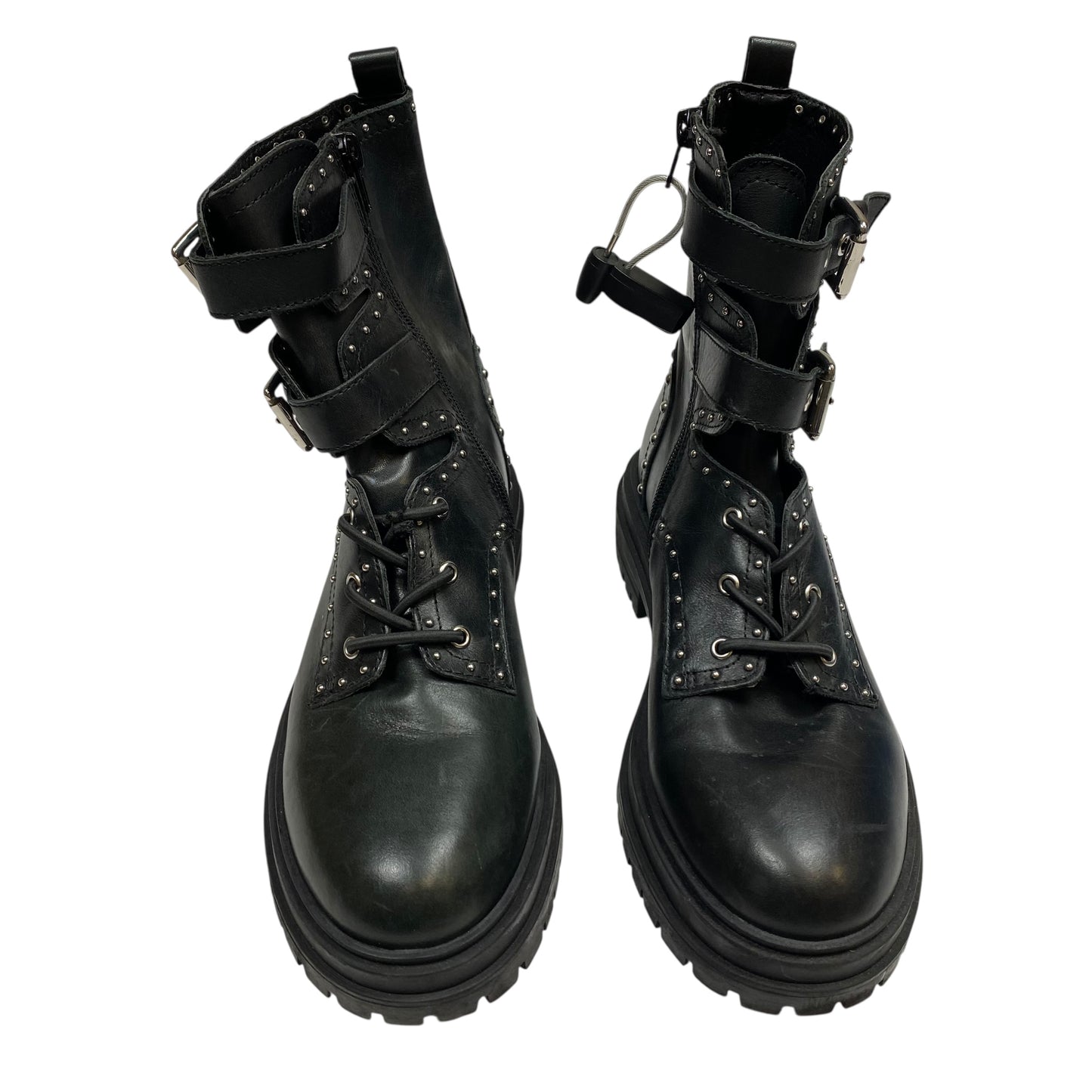 Boots Combat By Chelsea And Violet In Black, Size:8