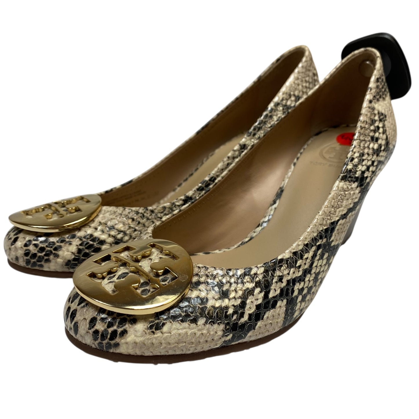 Shoes Designer By Tory Burch In Snakeskin Print, Size:6.5