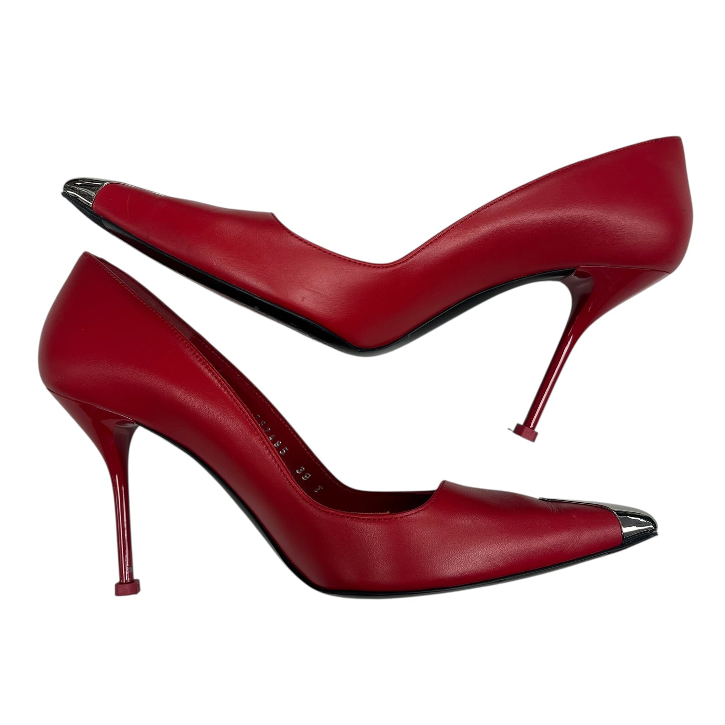 Shoes Luxury Designer By Alexander Mcqueen In Red, Size:9