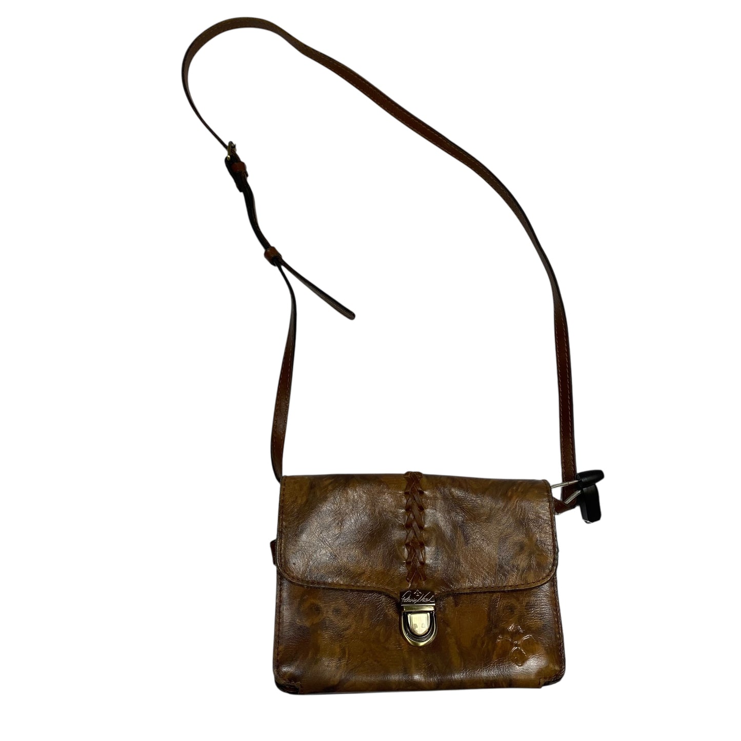 Crossbody Designer By Patricia Nash In Brown, Size:Small
